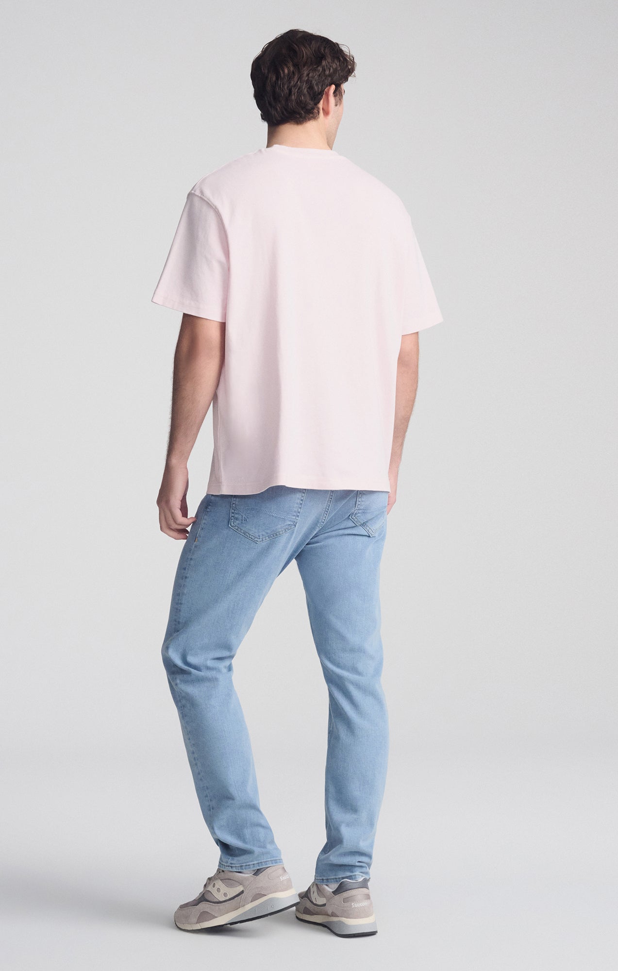 SHORT SLEEVE CREW NECK T-SHIRT IN SHRINKING VIOLET - Mavi Jeans