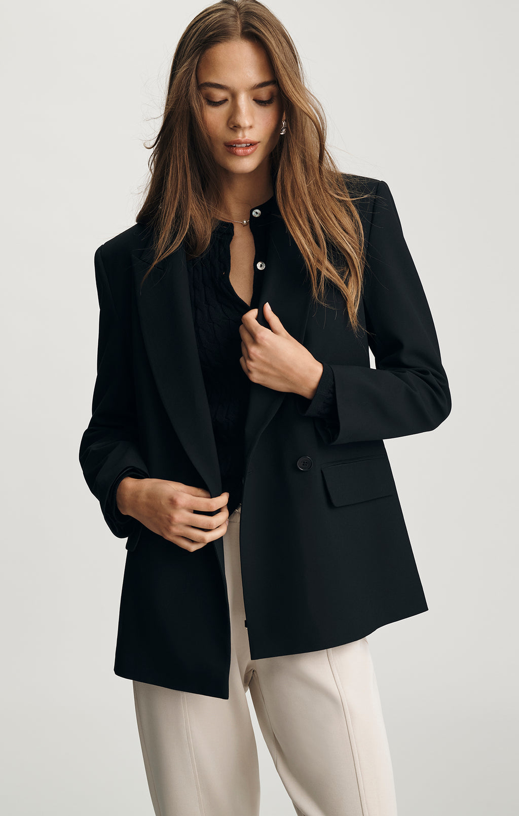 BLAZER JACKET IN BLACK - Mavi Jeans