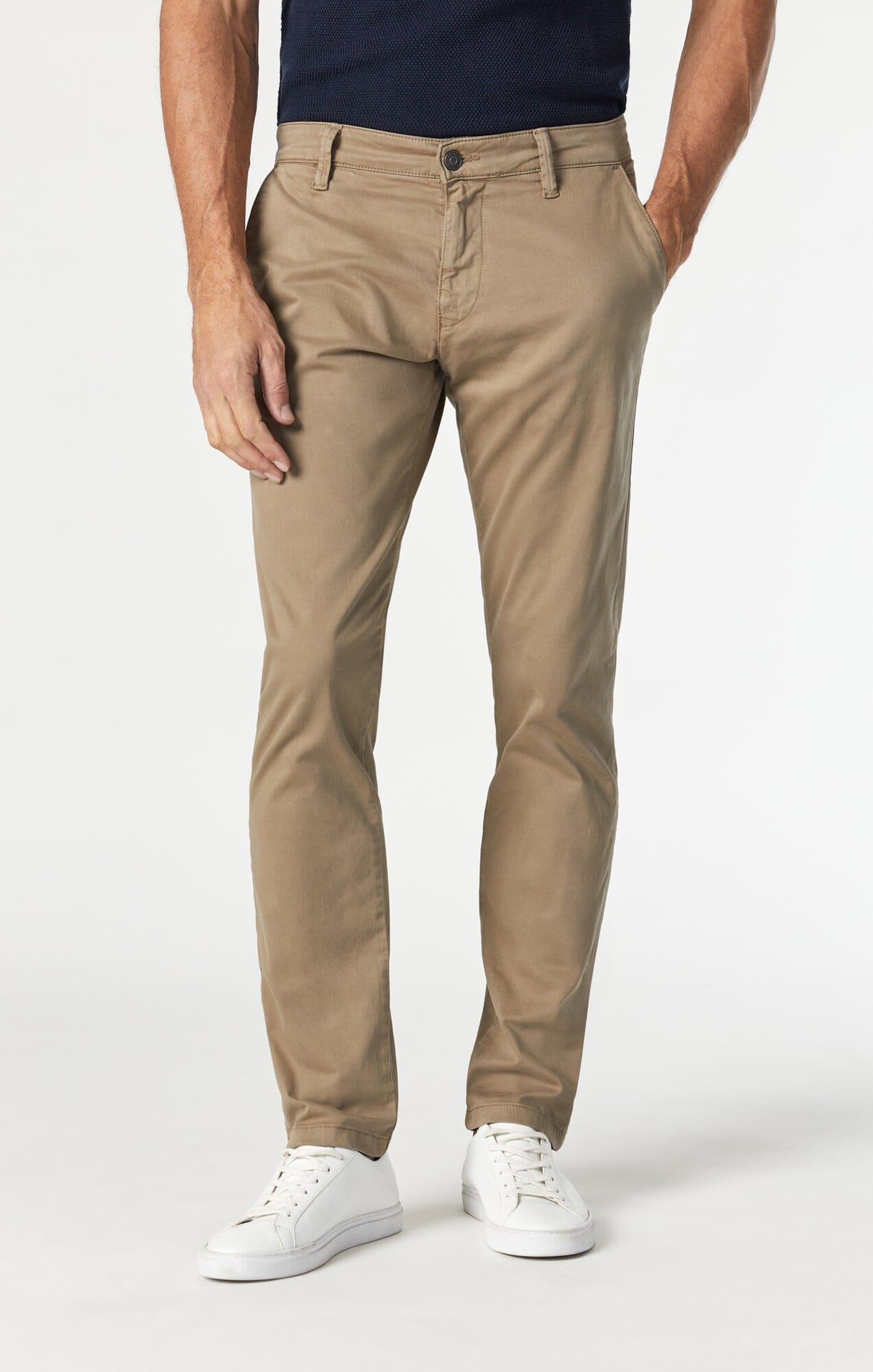 Buy Men Khaki Solid Low Skinny Fit Casual Trousers Online - 712397 | Peter  England