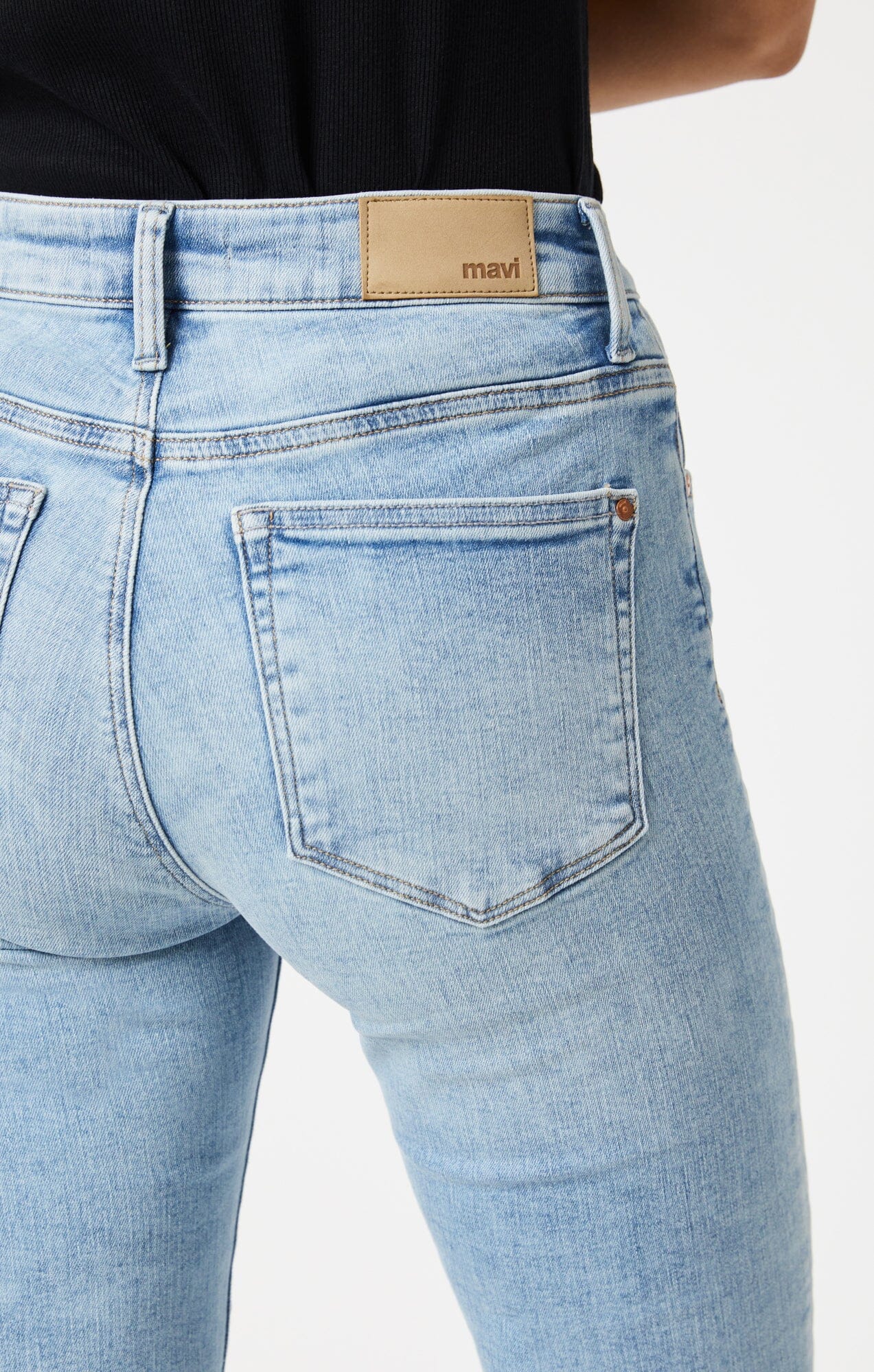 Mavi Women's Anika Crop Flare Jeans in Off-White LA Vintage
