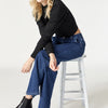 MIRACLE WIDE LEG IN DARK FEATHER BLUE - Mavi Jeans