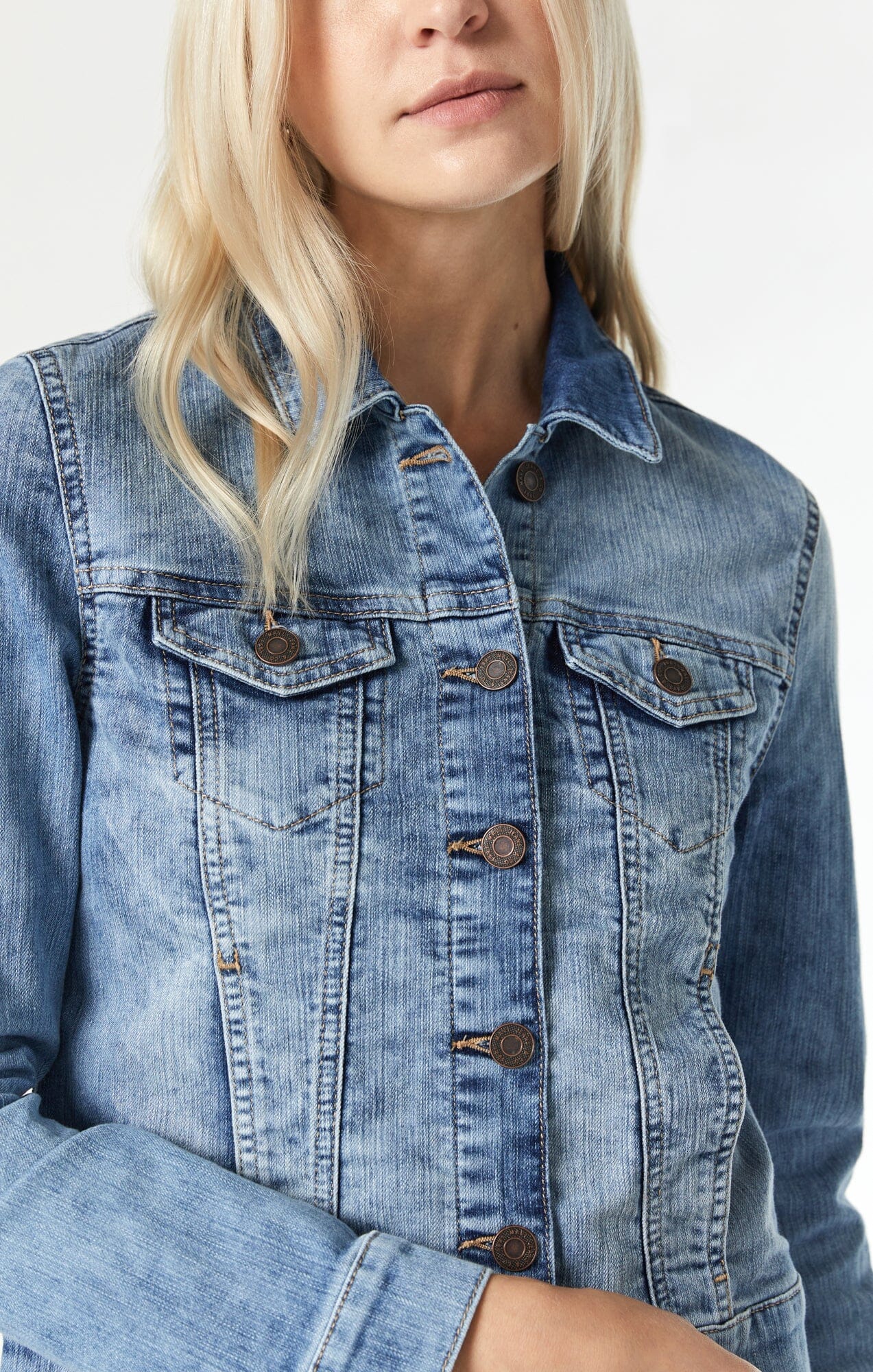 SAMANTHA DENIM JACKET IN BLEACH RANDOM NOLITA - Mavi Jeans