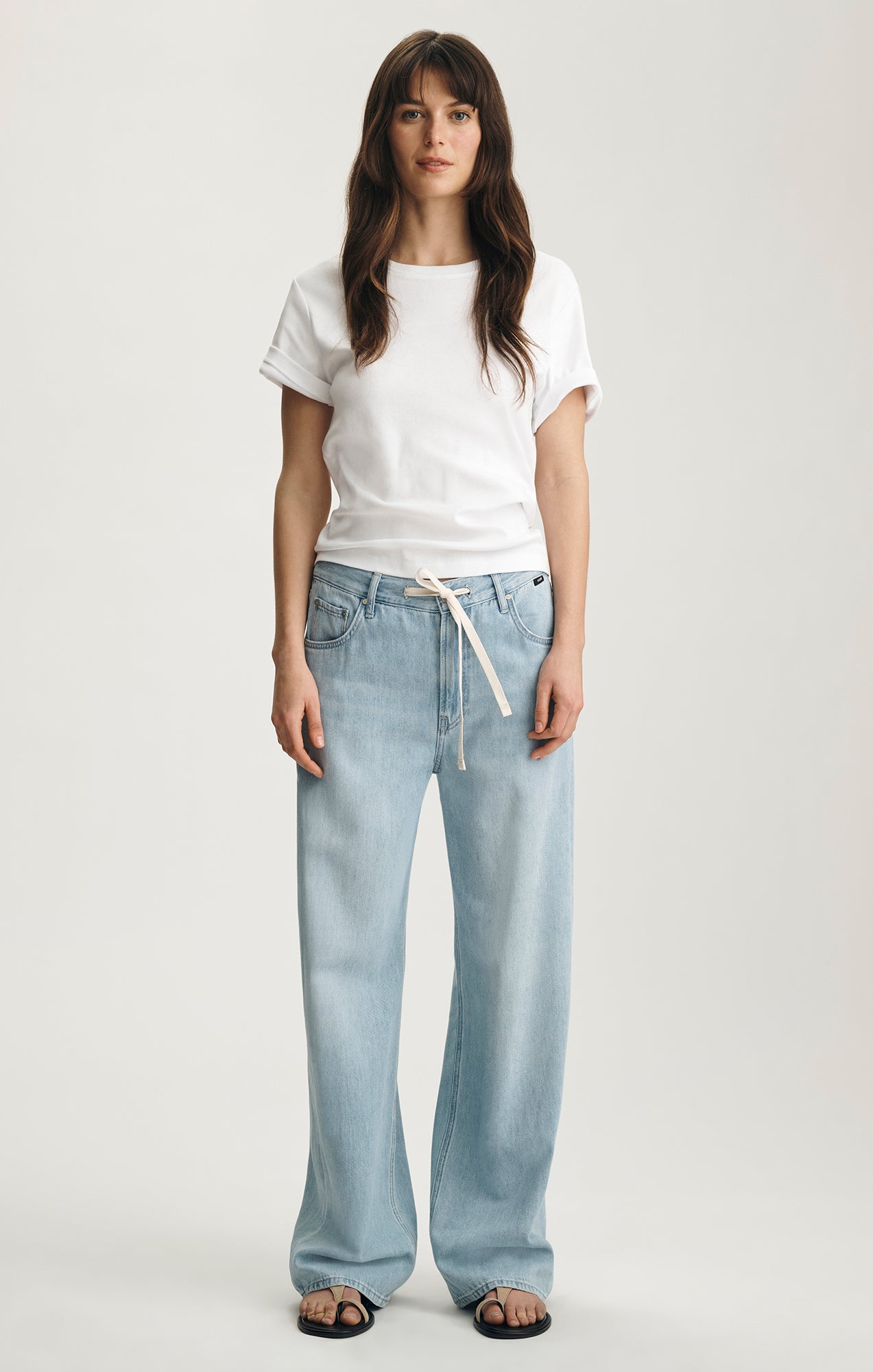 NELLA WIDE LEG IN BLEACHED WELL BLUE - Mavi Jeans