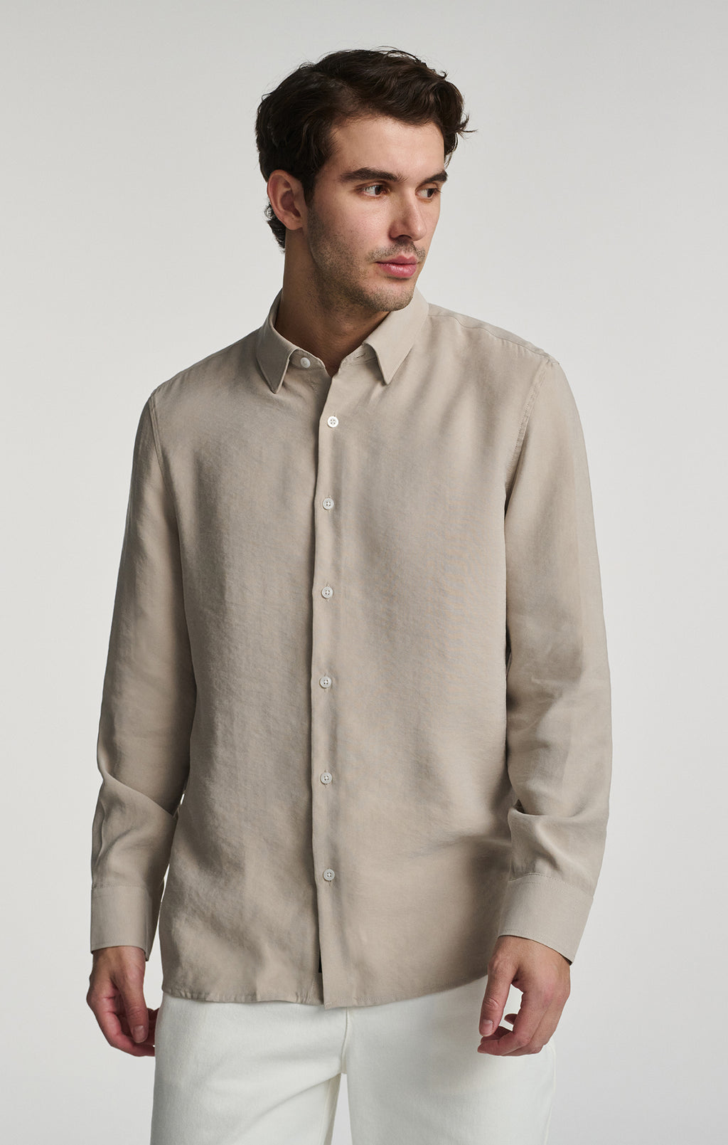 LONG SLEEVE BUTTON-UP SHIRT IN PALOMA - Mavi Jeans