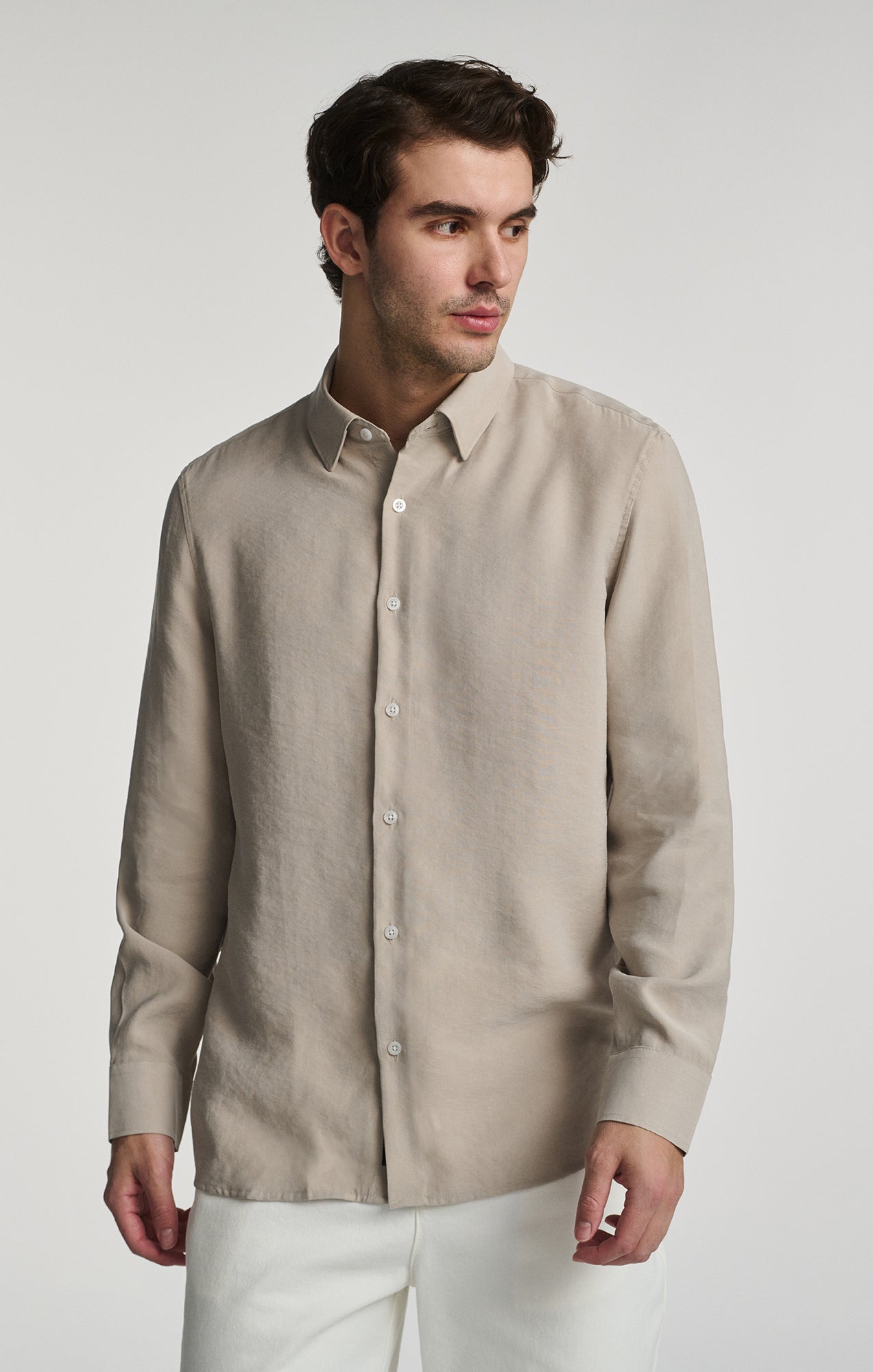 LONG SLEEVE BUTTON-UP SHIRT IN PALOMA - Mavi Jeans