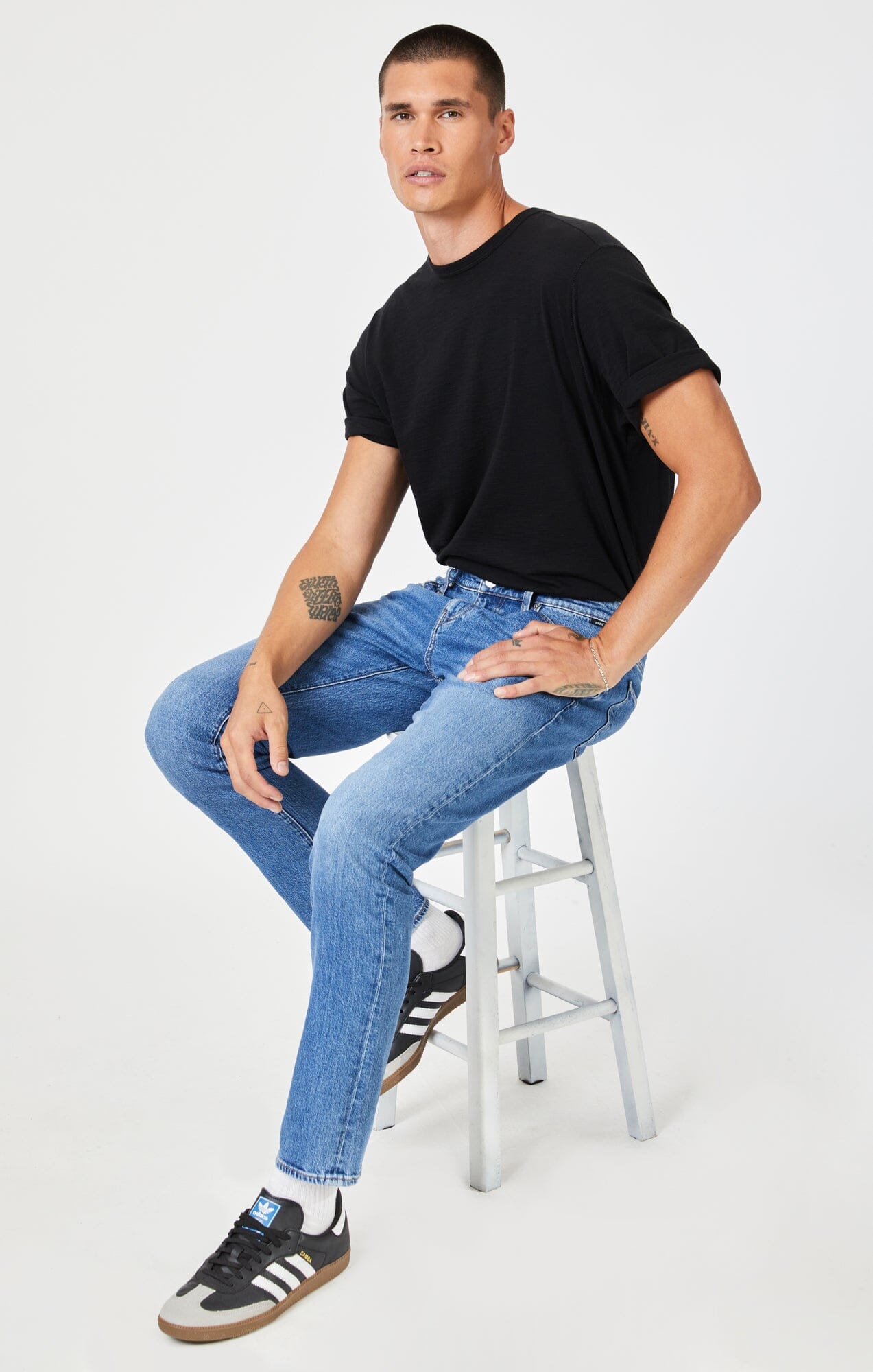 JAKE SLIM LEG IN DARK RECYCLED BLUE - Mavi Jeans
