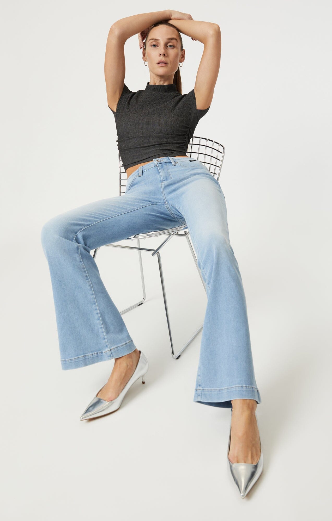 SYDNEY FLARE IN BLEACH FEATHER BLUE - Mavi Jeans