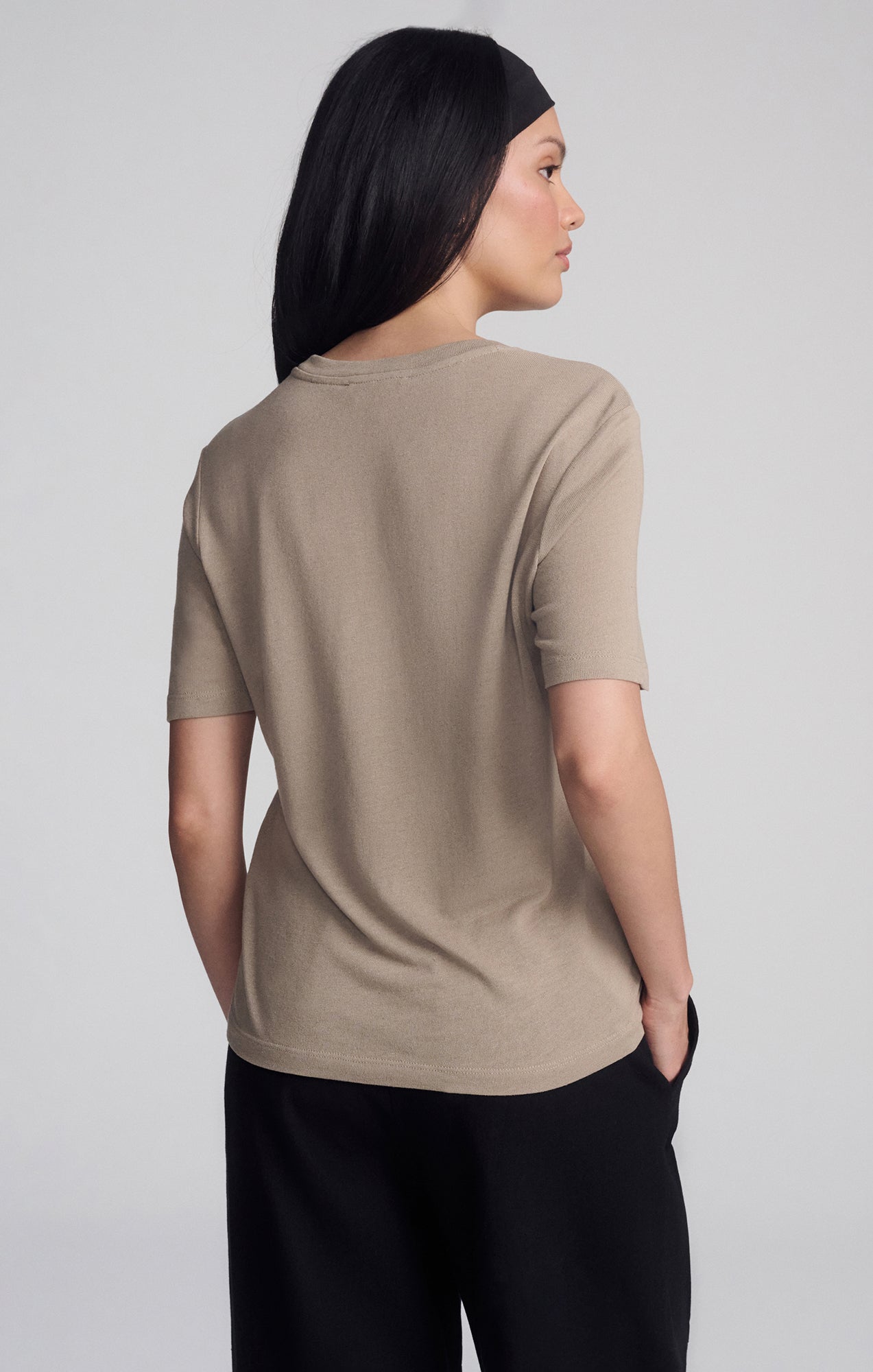 MODERN JERSEY T-SHIRT IN ROASTED CASHEW - Mavi Jeans