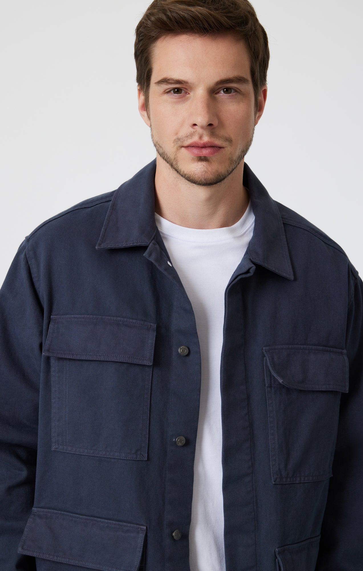 MULTI-POCKET JACKET IN DARK SHADOW - Mavi Jeans