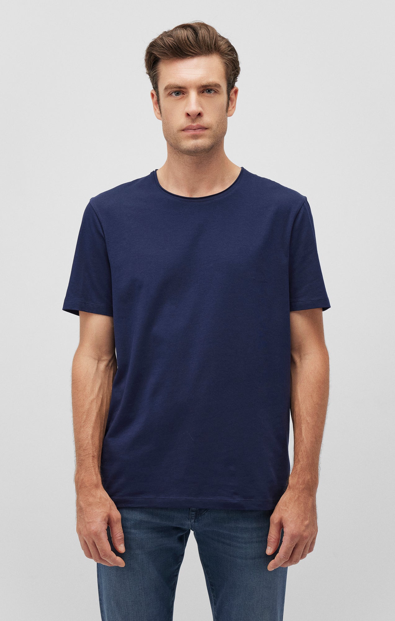 SHORT SLEEVE T-SHIRT IN MARITIME BLUE - Mavi Jeans