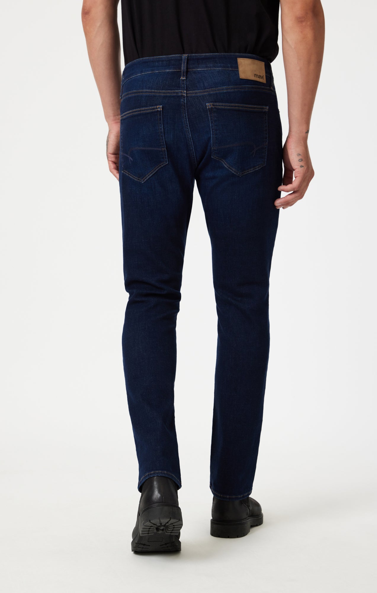MARCUS SLIM STRAIGHT IN RINSE BRUSHED FEATHER BLUE - Mavi Jeans