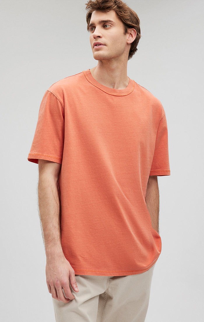 CREW NECK T-SHIRT IN CARNELIAN - Mavi Jeans