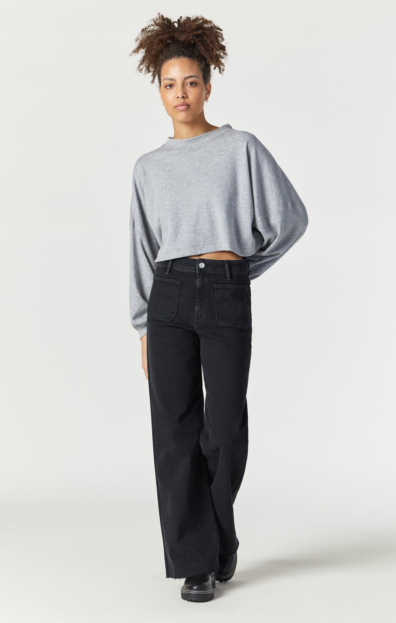 PALOMA MARINE WIDE LEG IN DEEP SMOKE FLEX BLUE - Mavi Jeans