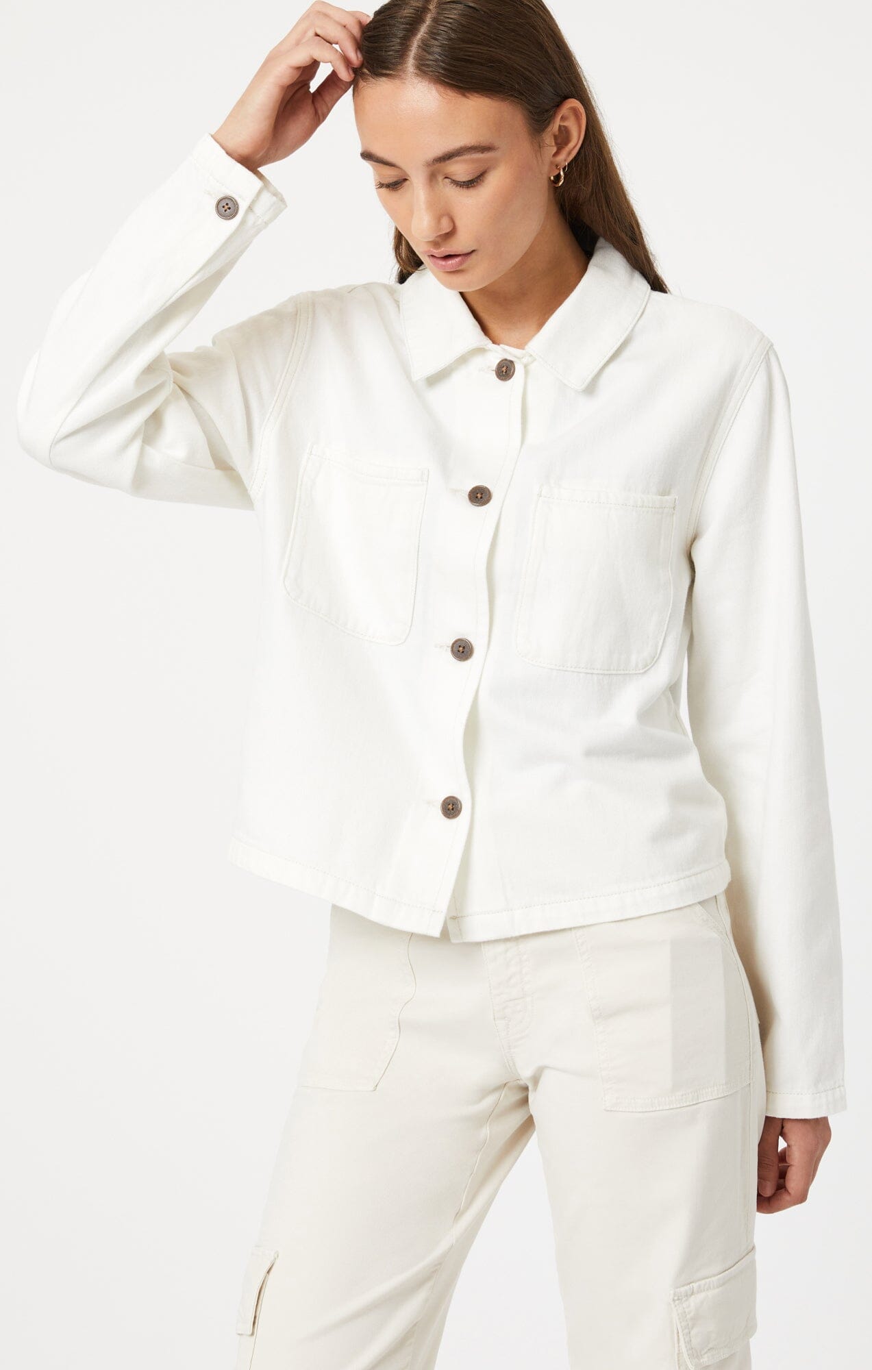 NOLA JACKET IN OFF WHITE WELL BLUE - Mavi Jeans