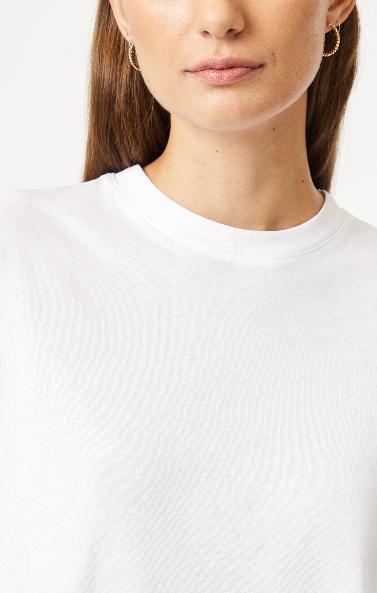 CREW NECK T-SHIRT IN WHITE - Mavi Jeans
