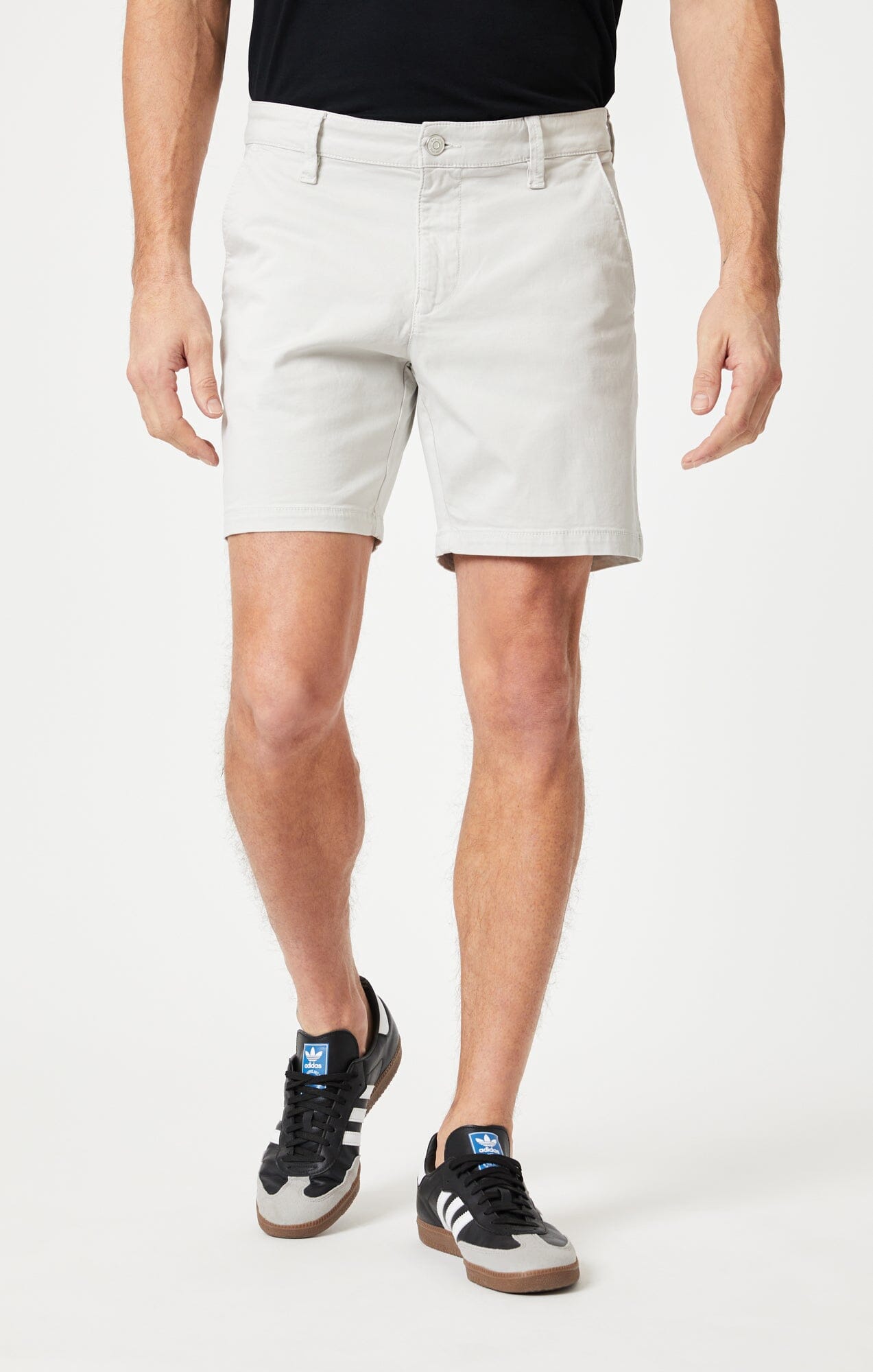 NATE SHORTS IN OYSTER MUSHROOM TWILL - Mavi Jeans