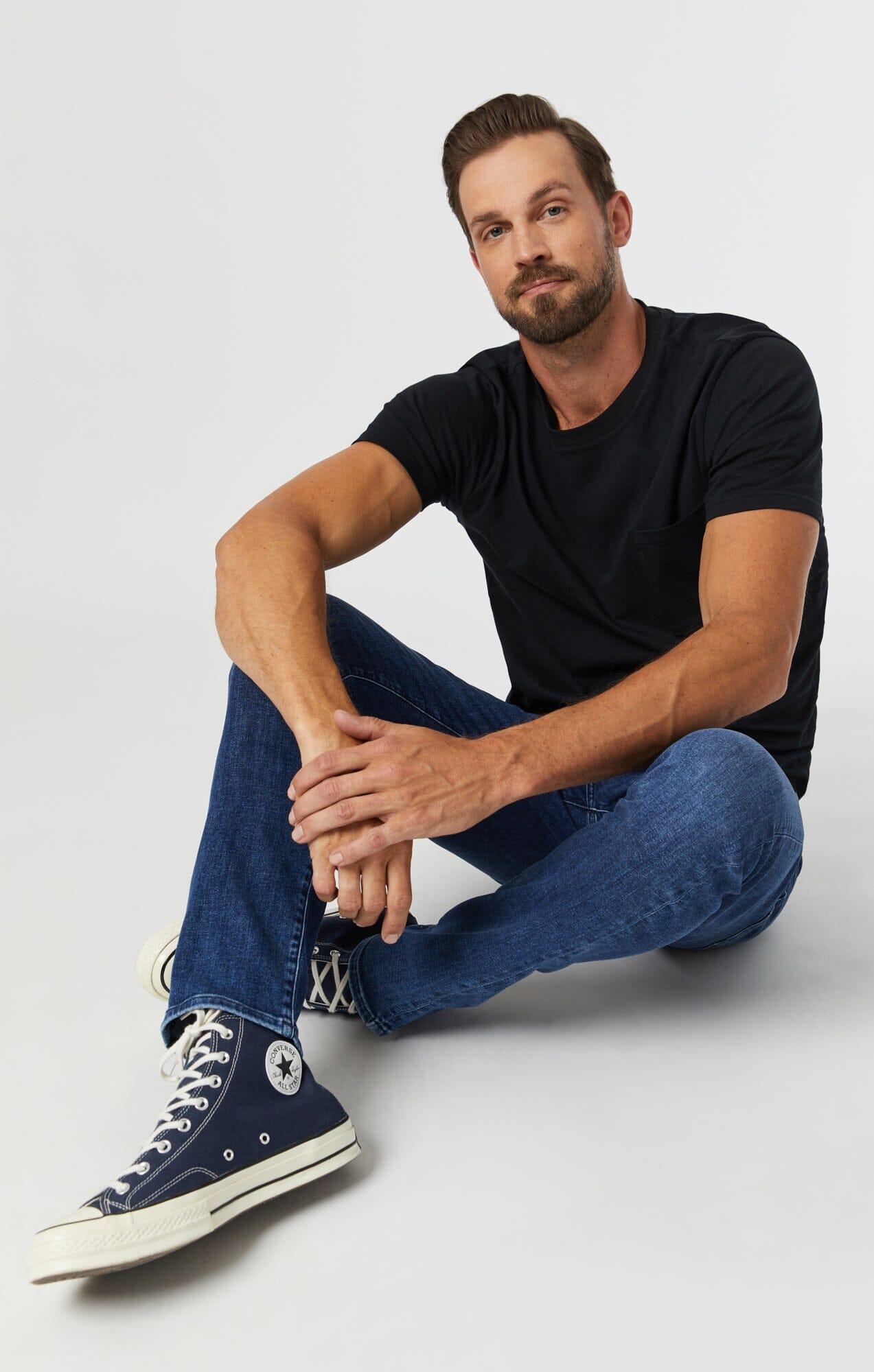 JAKE SLIM LEG IN EVENING SKY FEATHER BLUE - Mavi Jeans