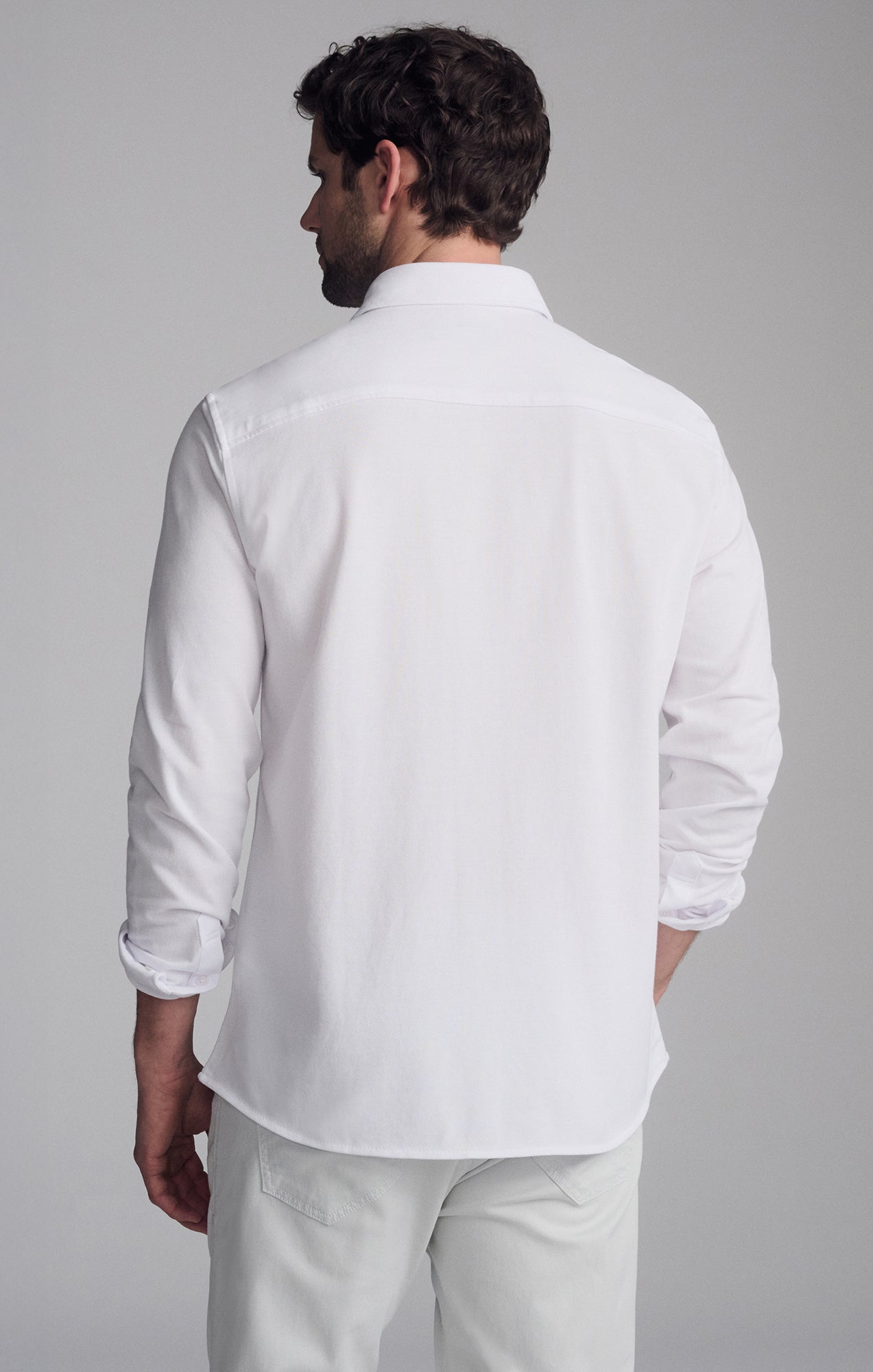 Mavi Men's Long Sleeve Dress Shirt In White Mavi Jeans Mavi Men's Long Sleeve Dress Shirt In White Mavi Jeans