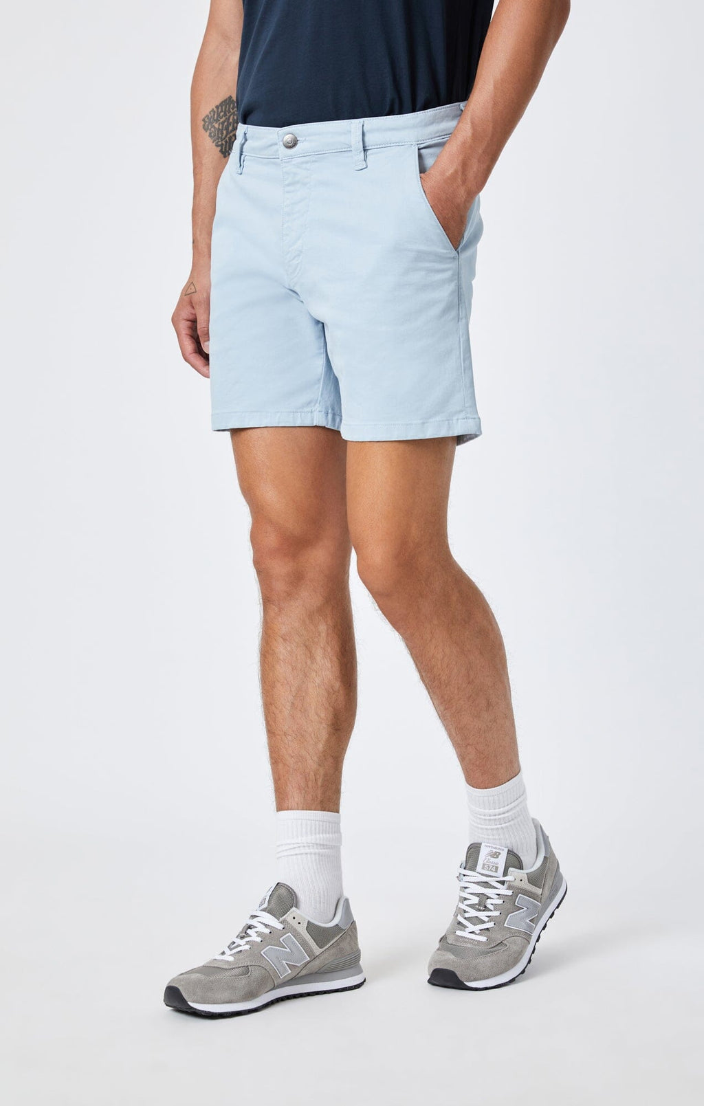 NATE SHORTS IN CELESTIAL BLUE TWILL - Mavi Jeans
