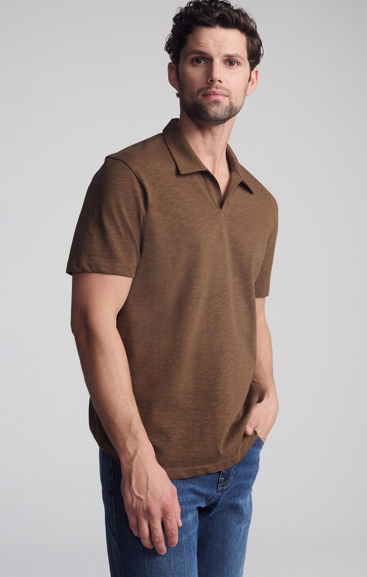 POLO SHIRT IN COCOA - Mavi Jeans