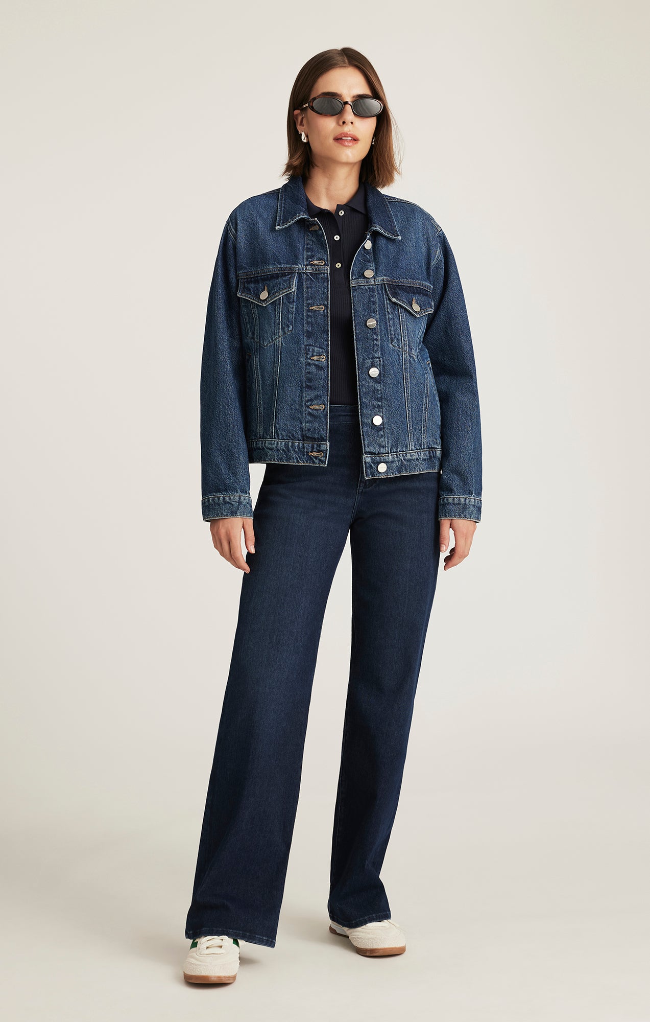 RUBY DENIM JACKET IN DARK BLUE ICON - Mavi Jeans