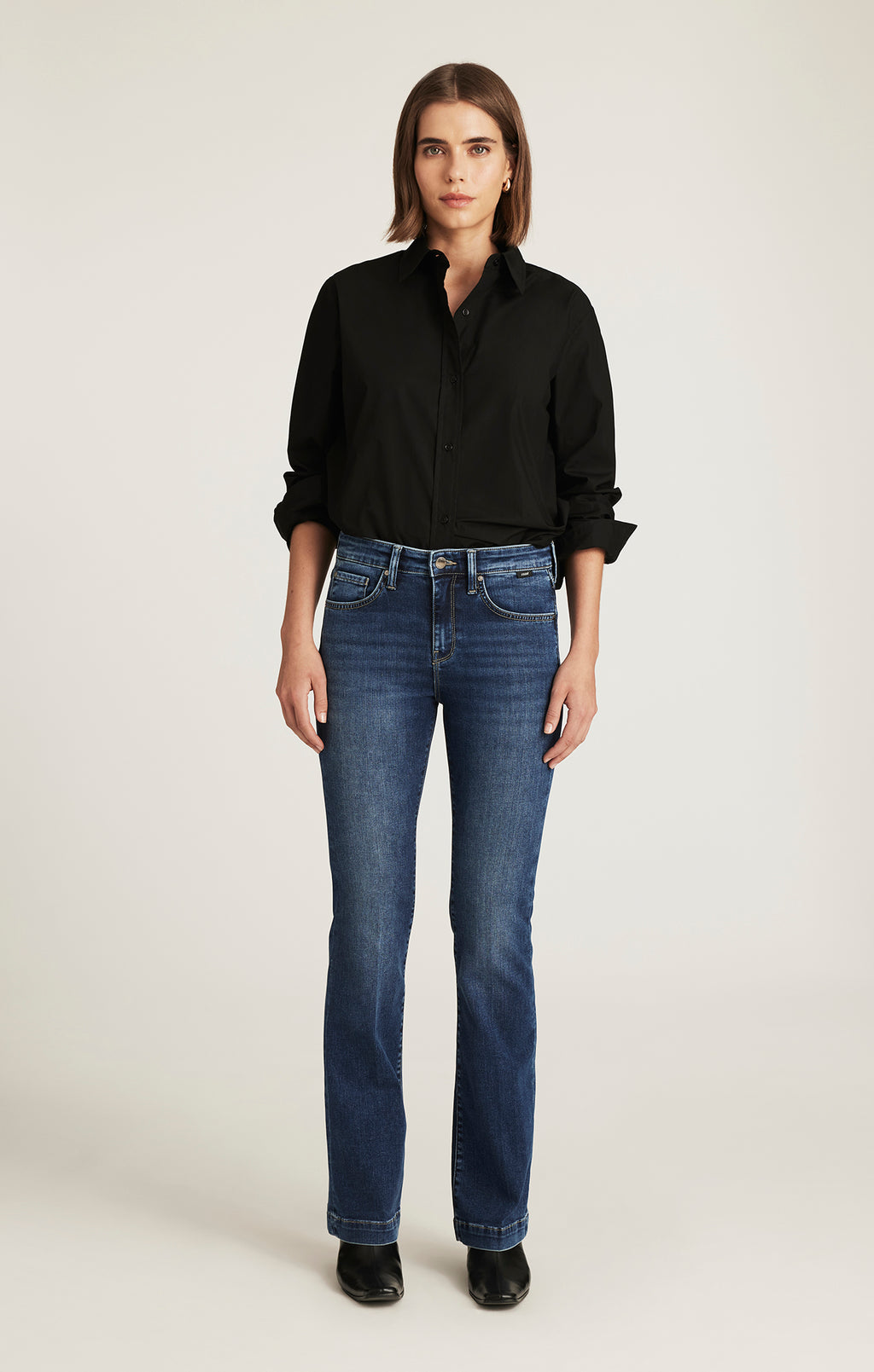 VICKY BOOTCUT IN DARK BRUSHED FEATHER LUXE - Mavi Jeans