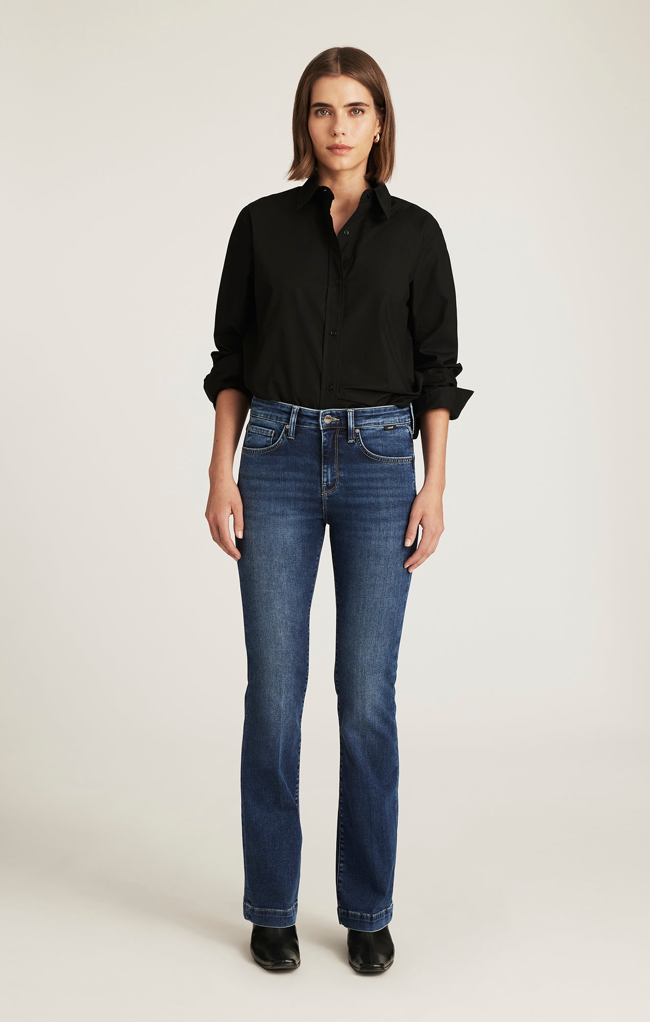 VICKY BOOTCUT IN DARK BRUSHED FEATHER LUXE - Mavi Jeans