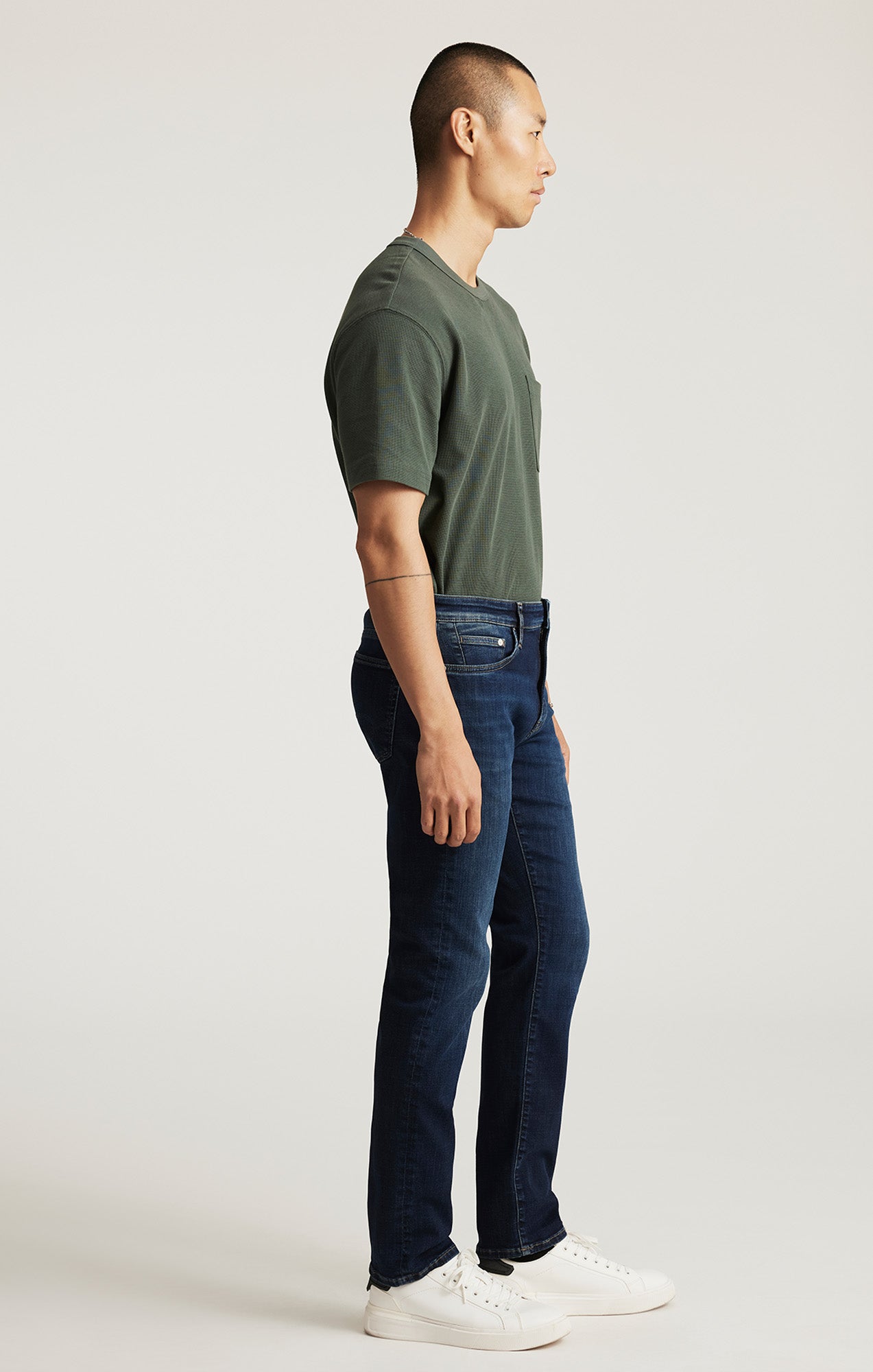 JAKE SLIM LEG IN MIDNIGHT BRUSHED FEATHER BLUE - Mavi Jeans