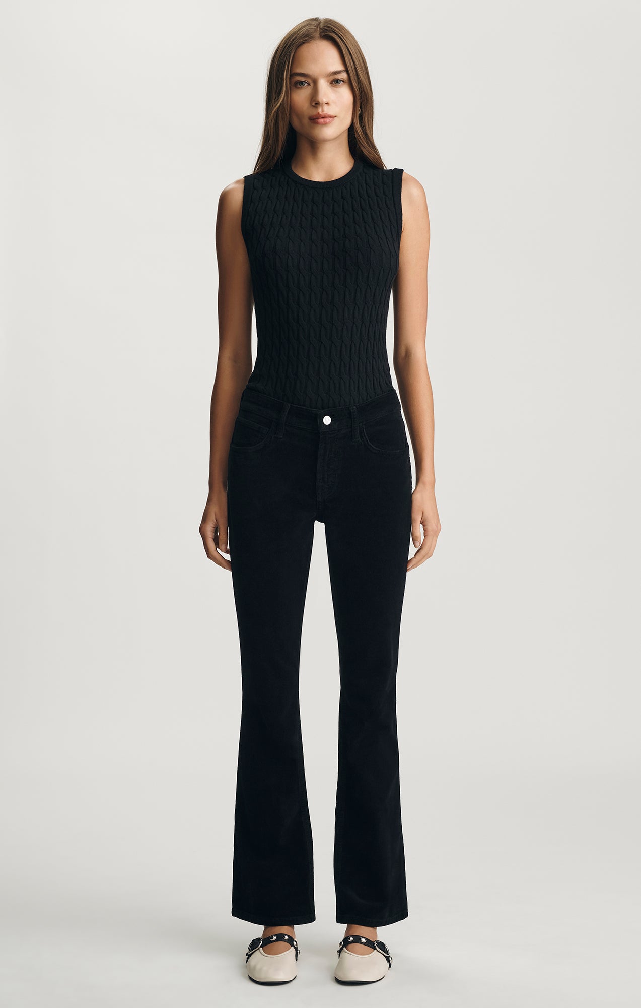 MOLLY BOOTCUT IN BLACK CORD - Mavi Jeans