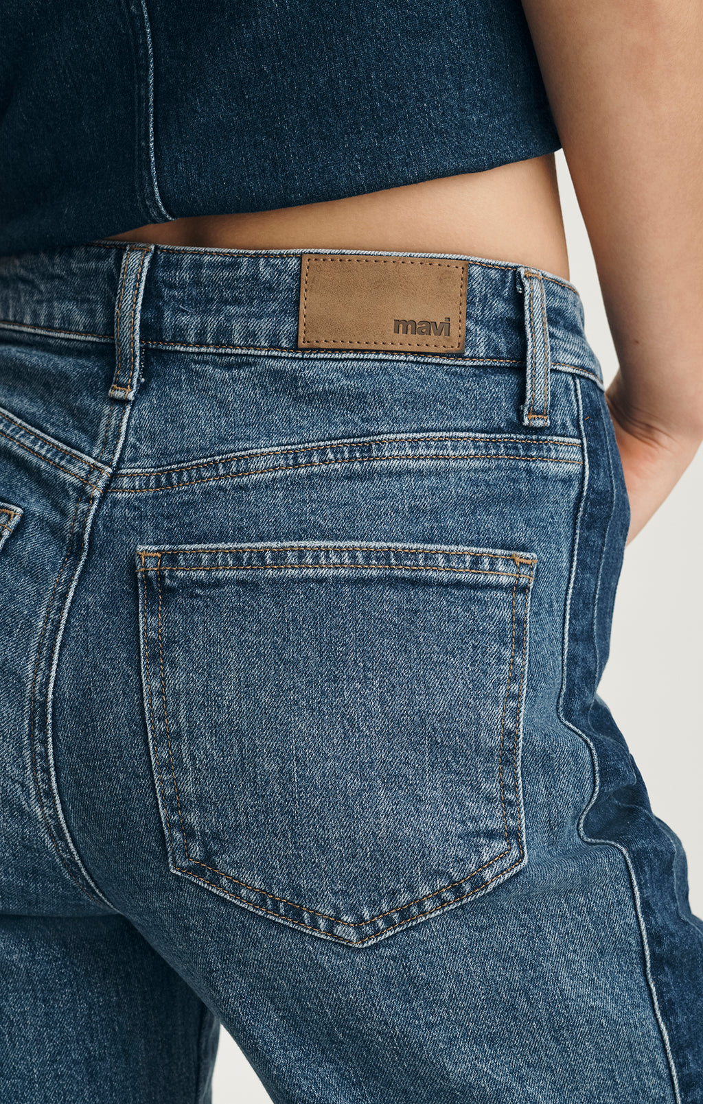 MALIBU WIDE LEG IN MID DENIM - Mavi Jeans