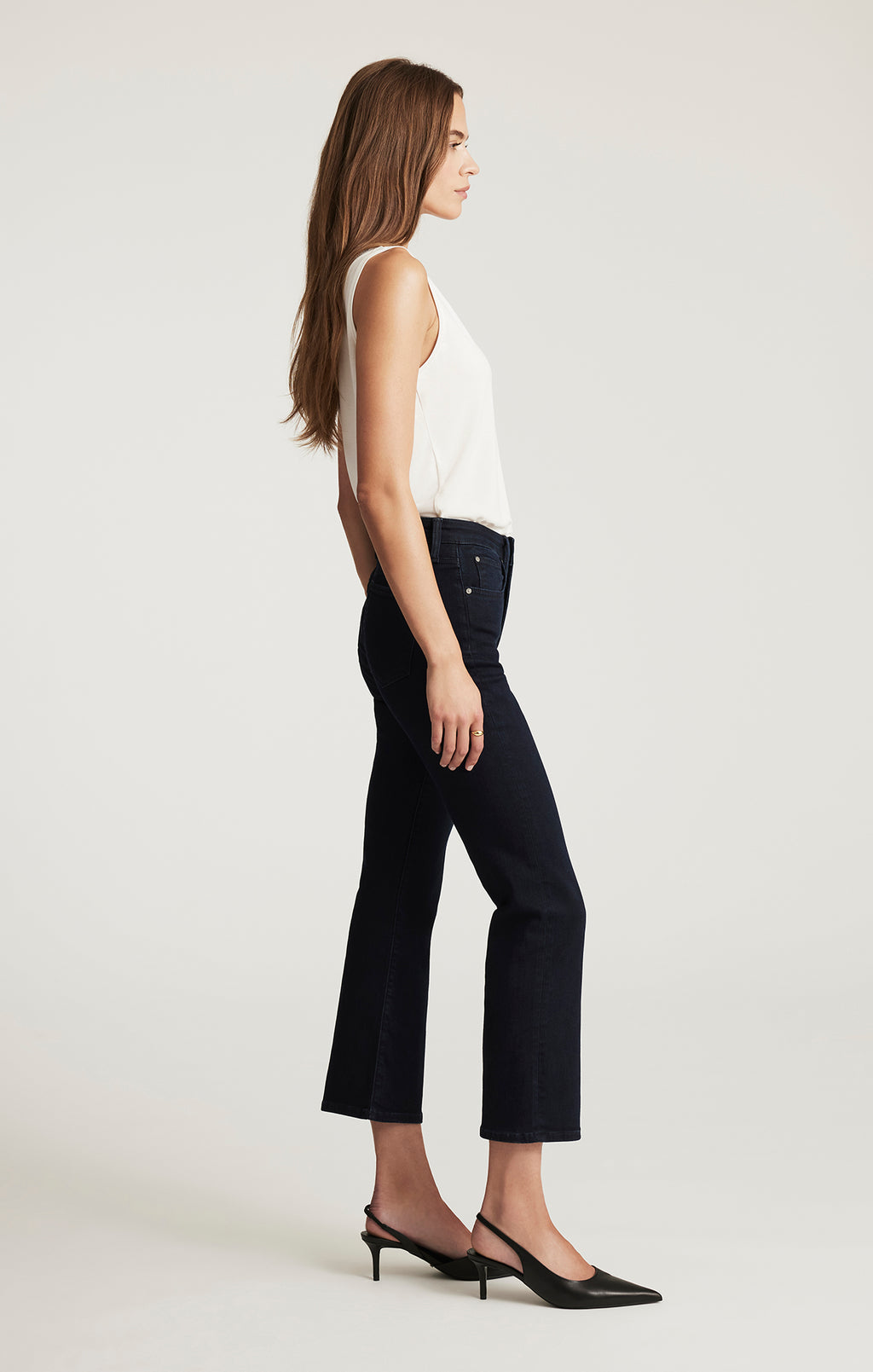 ANIKA CROPPED FLARE IN INK FLEX BLUE - Mavi Jeans