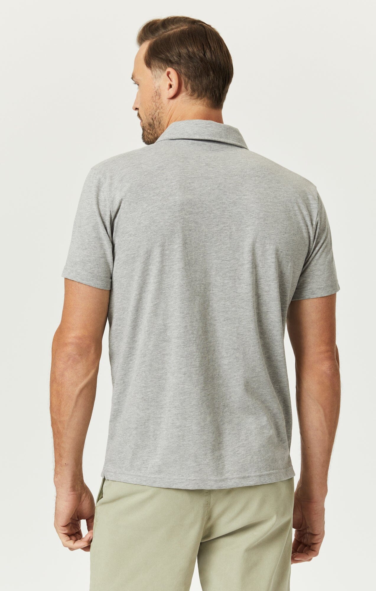POLO SHIRT IN GREY MELANGE - Mavi Jeans