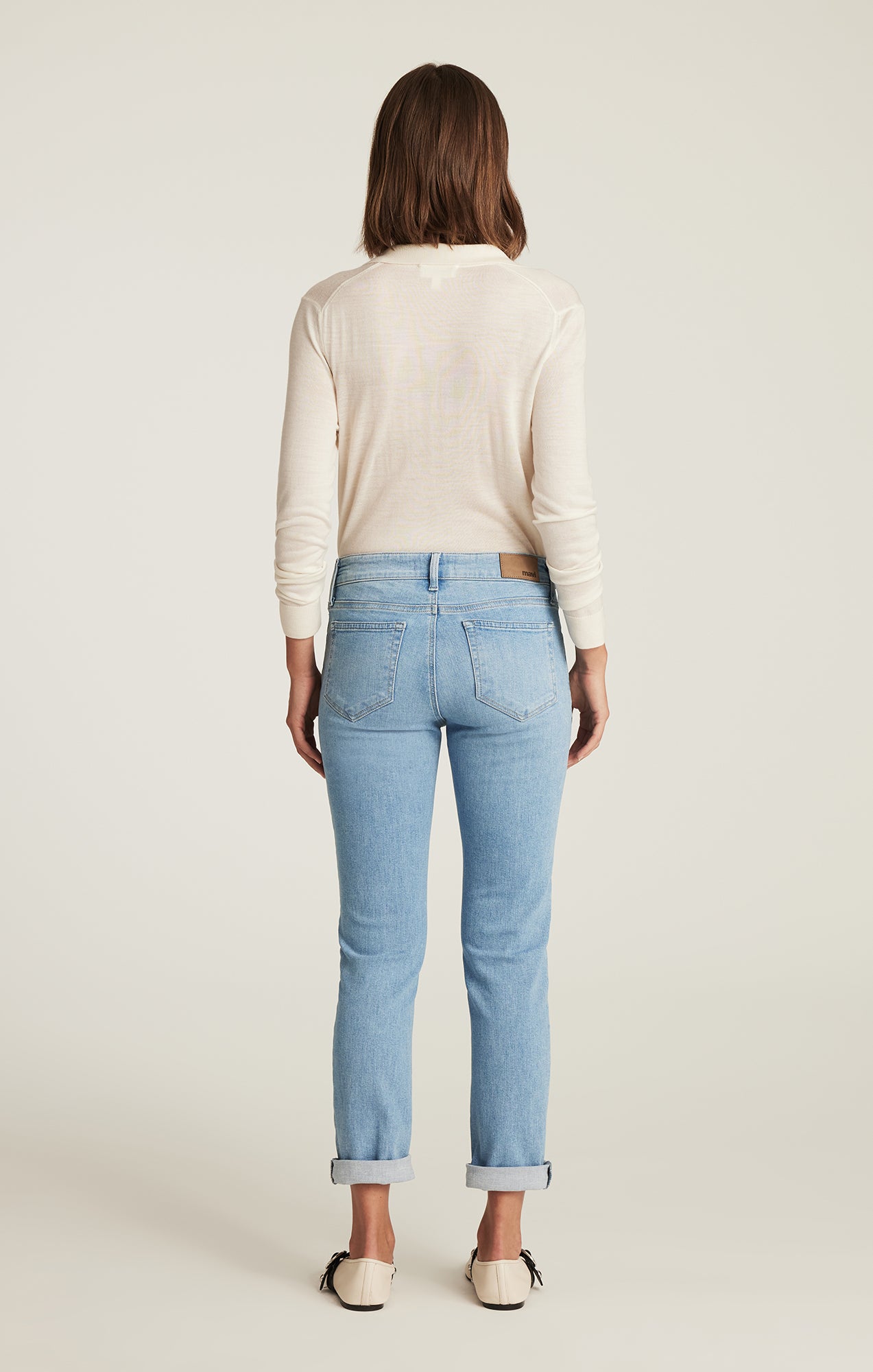 EMMA SLIM BOYFRIEND IN LIGHT BRUSHED FLEX BLUE - Mavi Jeans