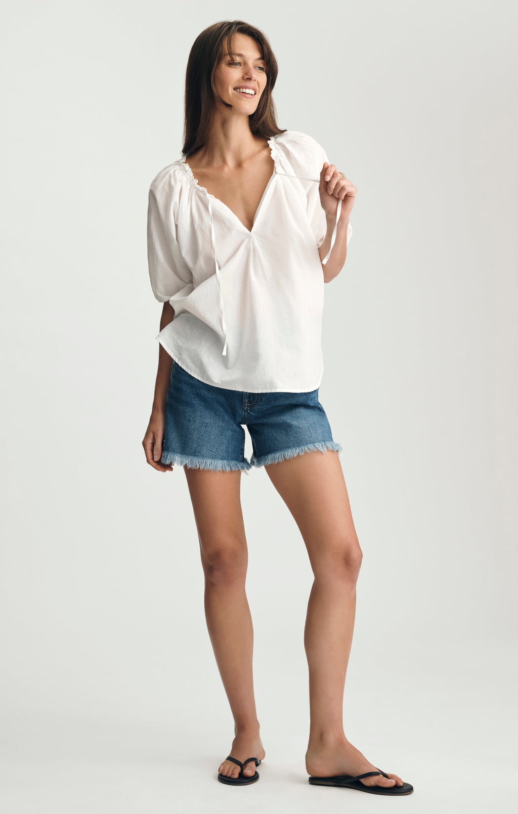 PUFF SLEEVE SHIRT IN WHITE - Mavi Jeans