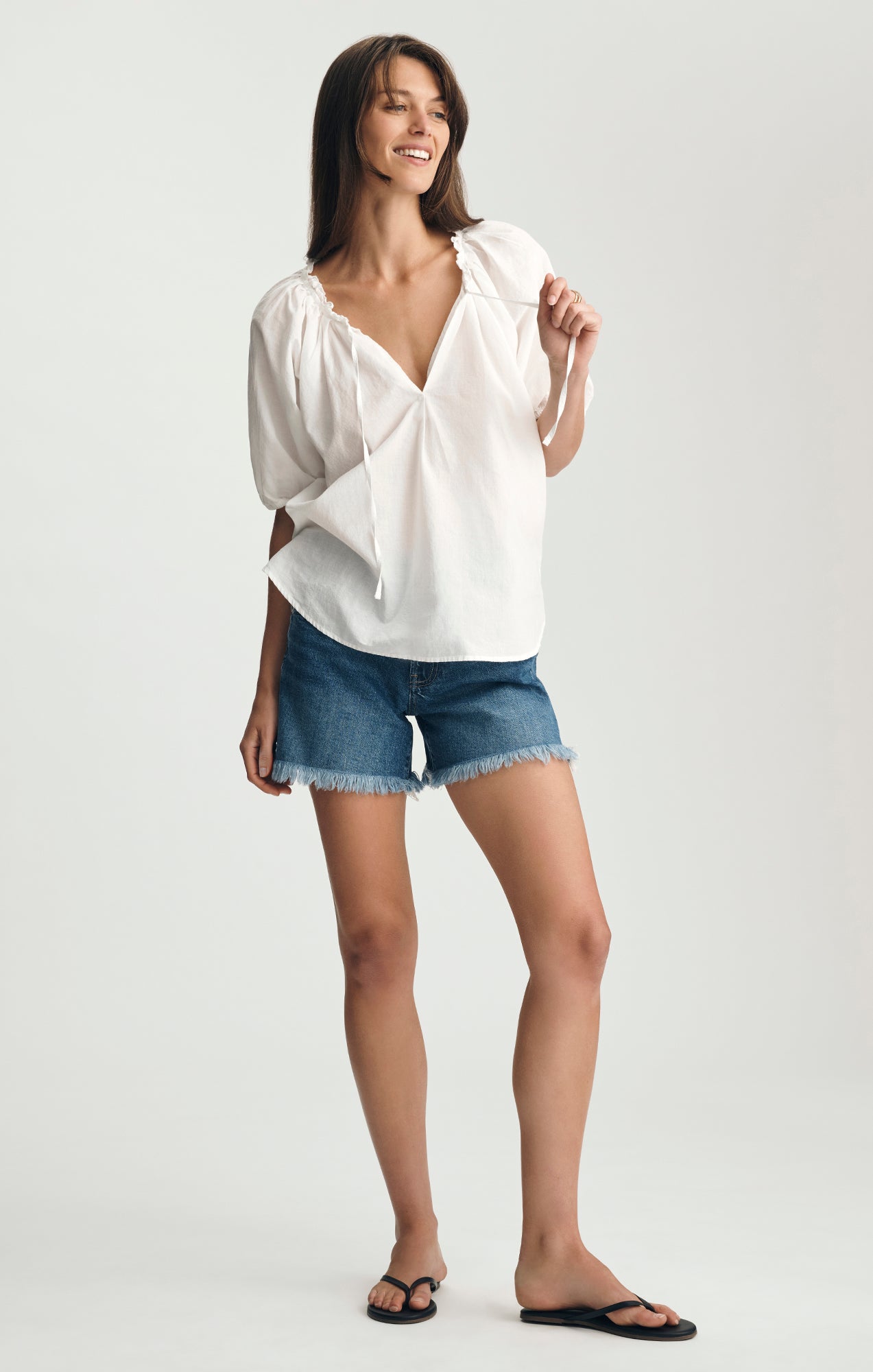 PUFF SLEEVE SHIRT IN WHITE - Mavi Jeans