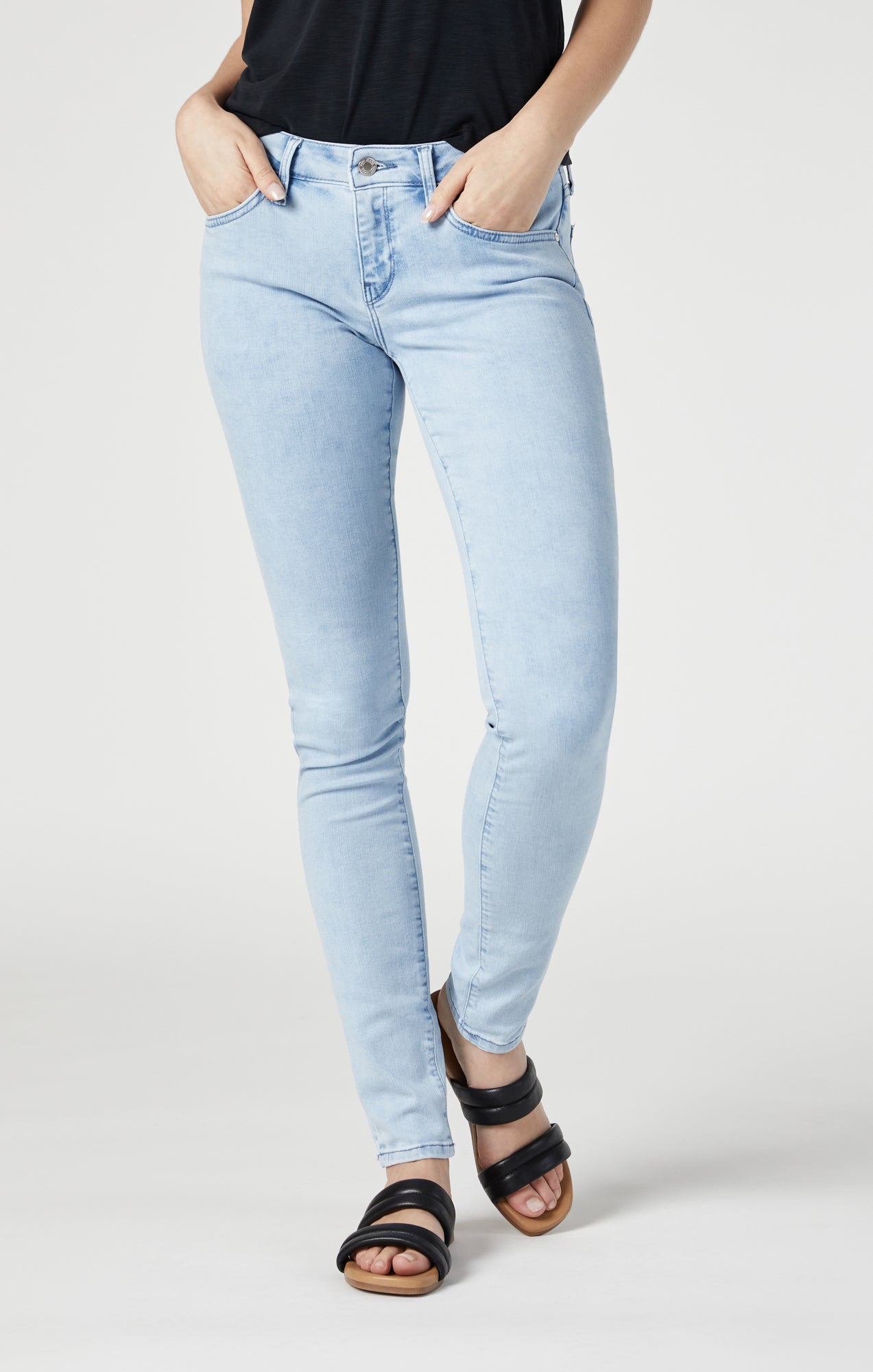 NWT Etica Alex high waist skinny jeans blue shops lagoon