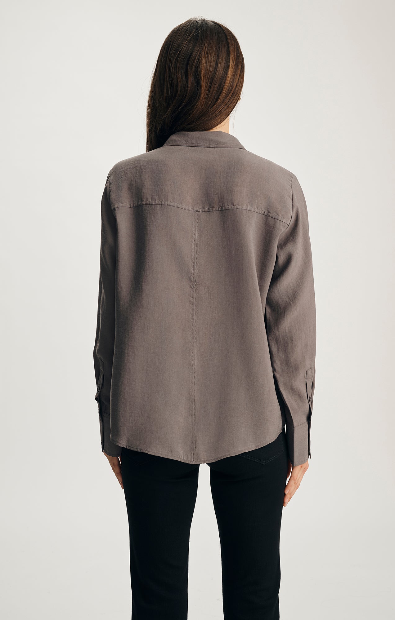 LUXE TOUCH TENCEL™ BUTTON-UP SHIRT IN TORNADO