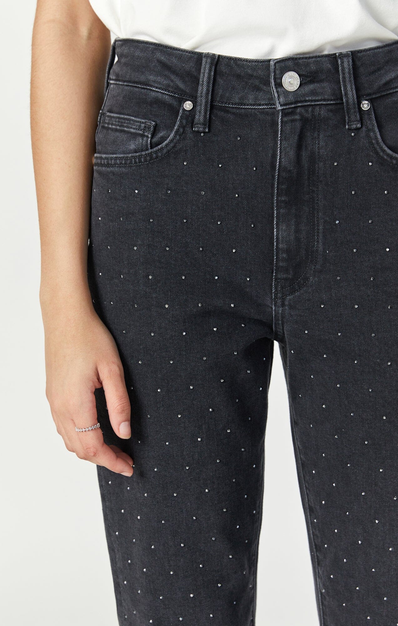 NEW YORK STRAIGHT LEG IN SHINY SMOKE DENIM - Mavi Jeans