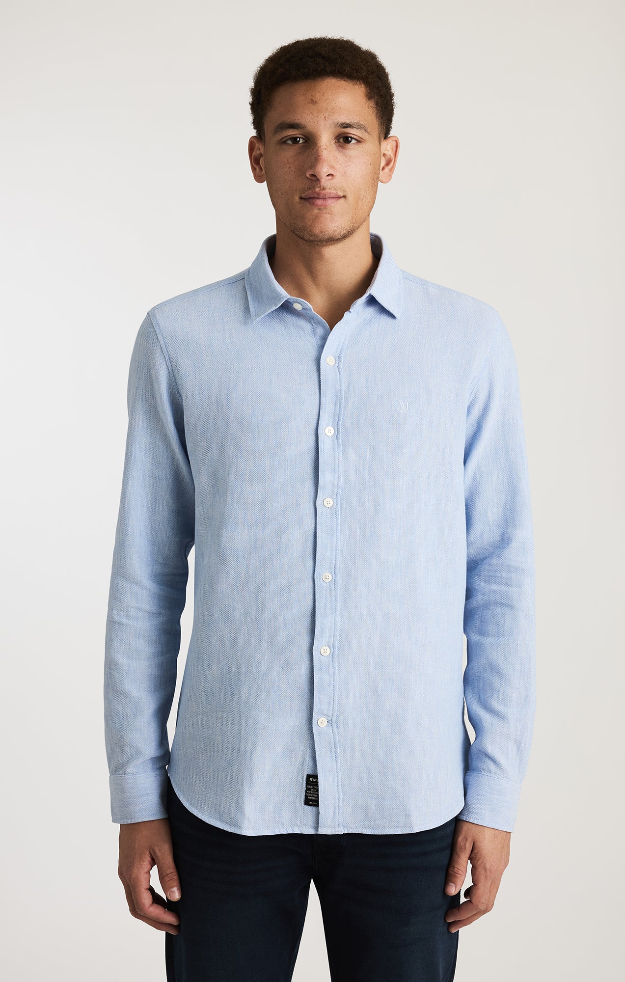 LONG SLEEVE BUTTON-UP SHIRT IN FROZEN FJORD