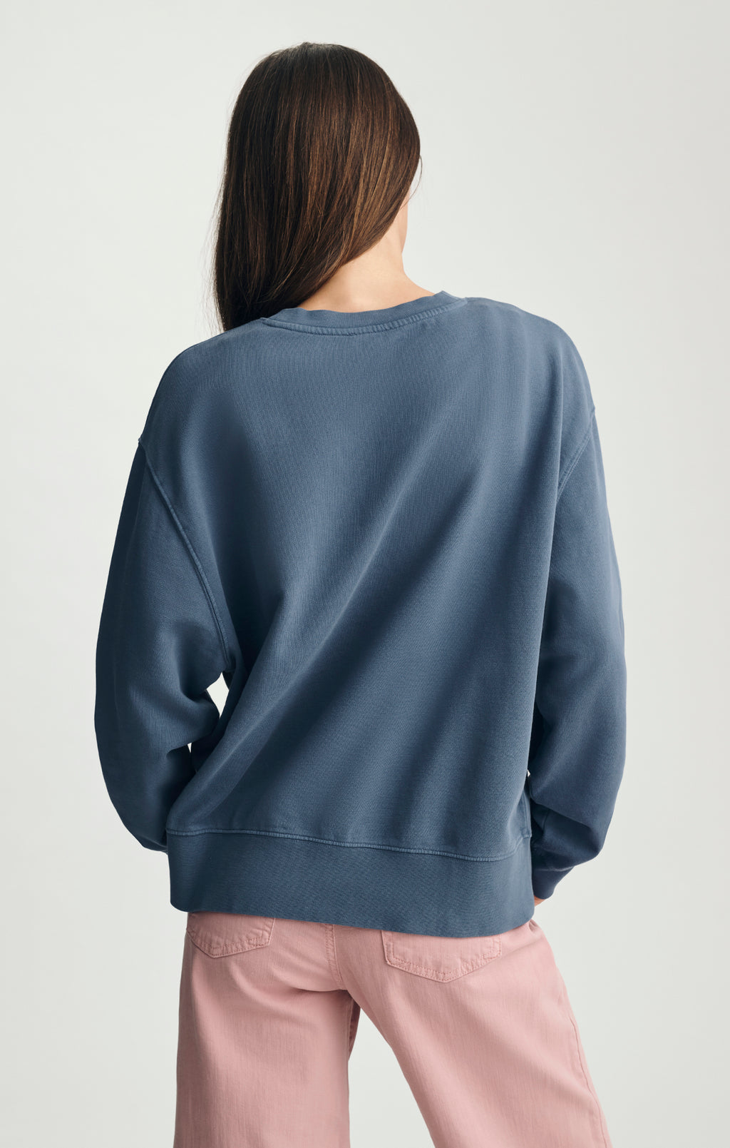 CREW NECK SWEATSHIRT IN BLUE INDIGO - Mavi Jeans