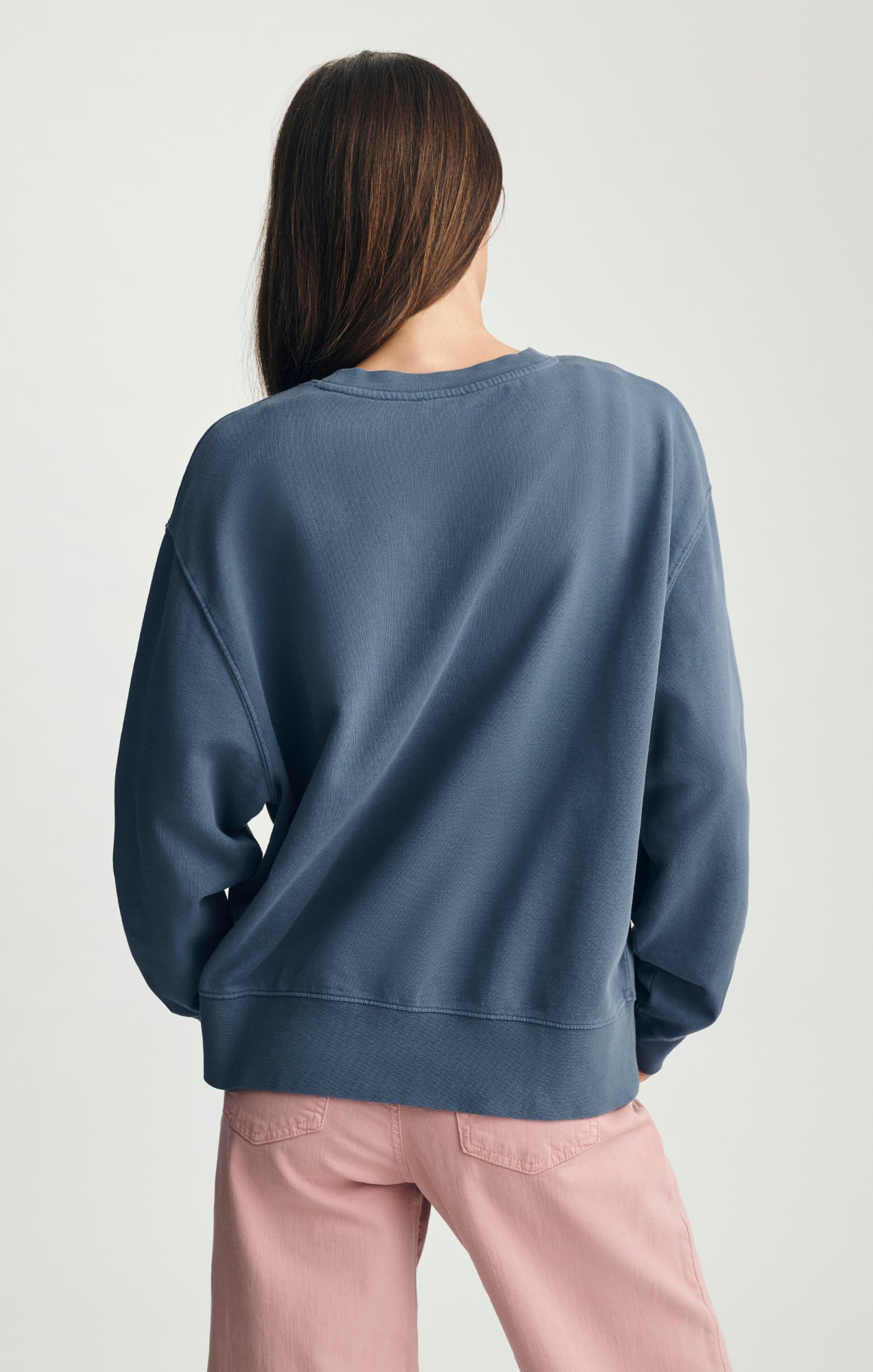 CREW NECK SWEATSHIRT IN BLUE INDIGO - Mavi Jeans