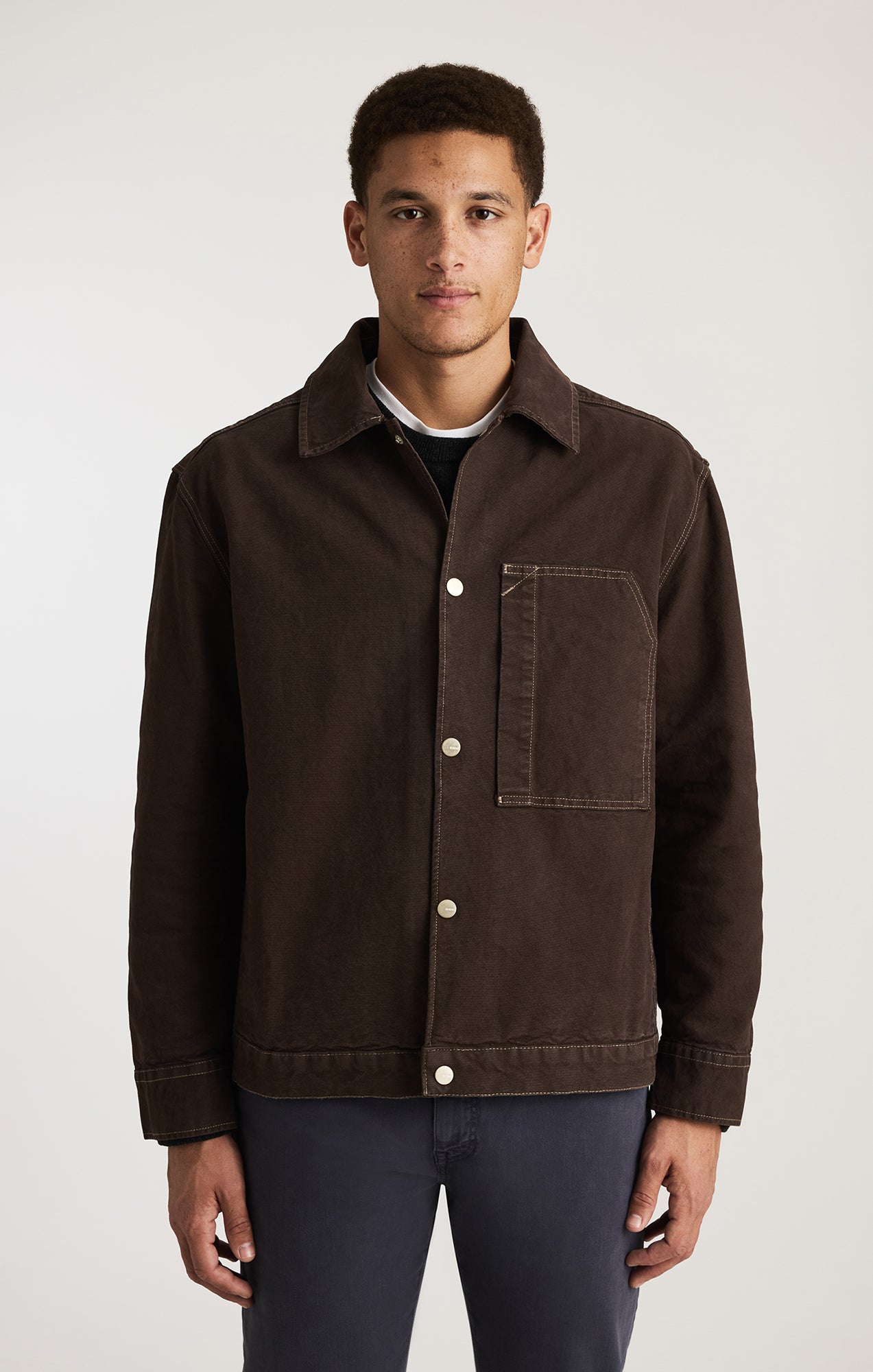 ONE POCKET OVERSHIRT IN AFTER DARK
