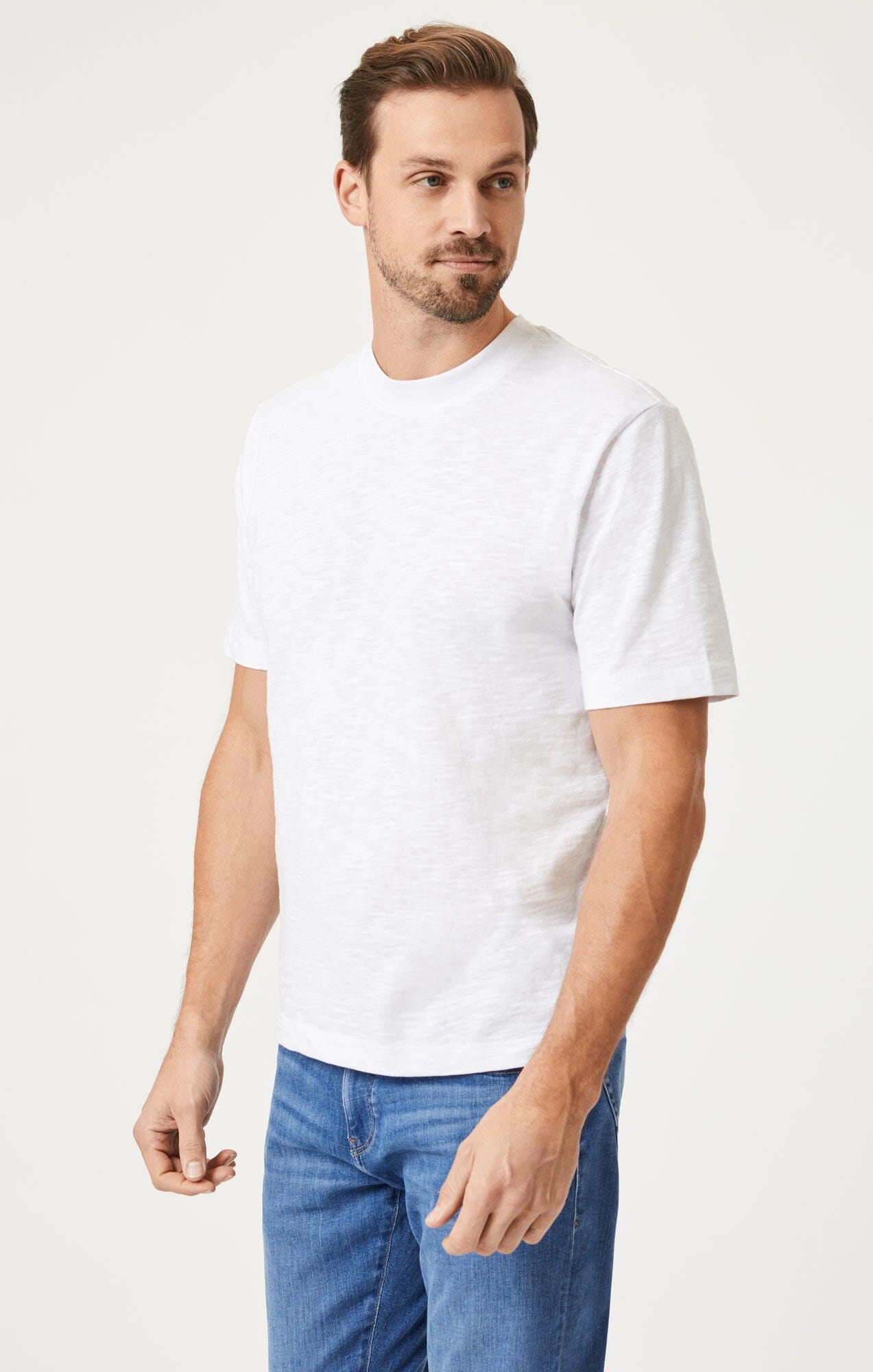 SHORT SLEEVE T-SHIRT IN WHITE - Mavi Jeans