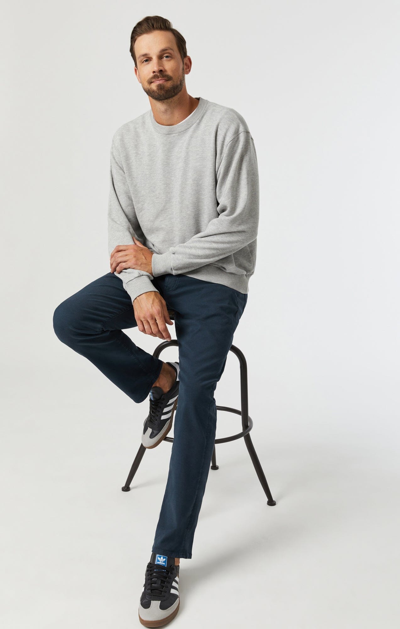 MARCUS SLIM STRAIGHT LEG IN DARK NAVY LUXE TWILL - Mavi Jeans
