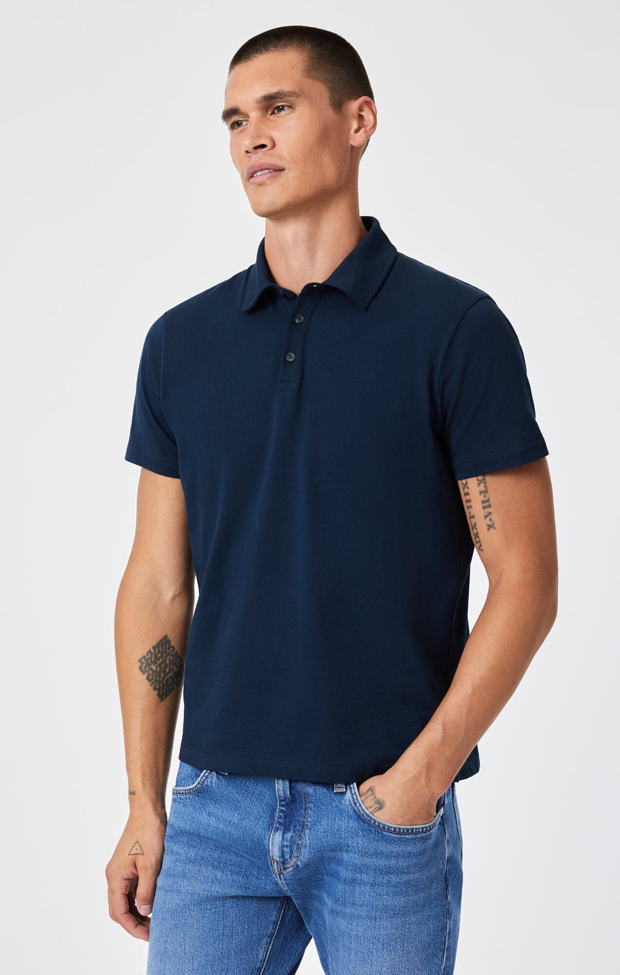 POLO SHIRT IN TOTAL ECLIPSE - Mavi Jeans