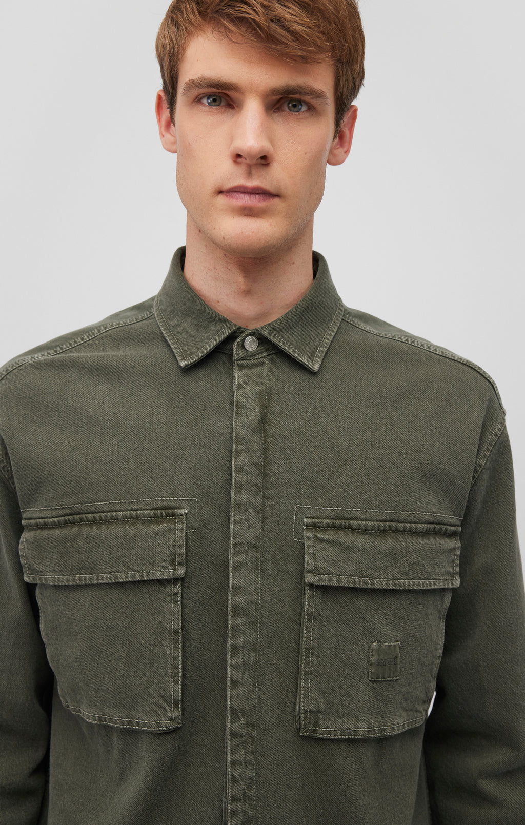 DOUBLE POCKET OVERSHIRT IN CLIMBING IVY - Mavi Jeans