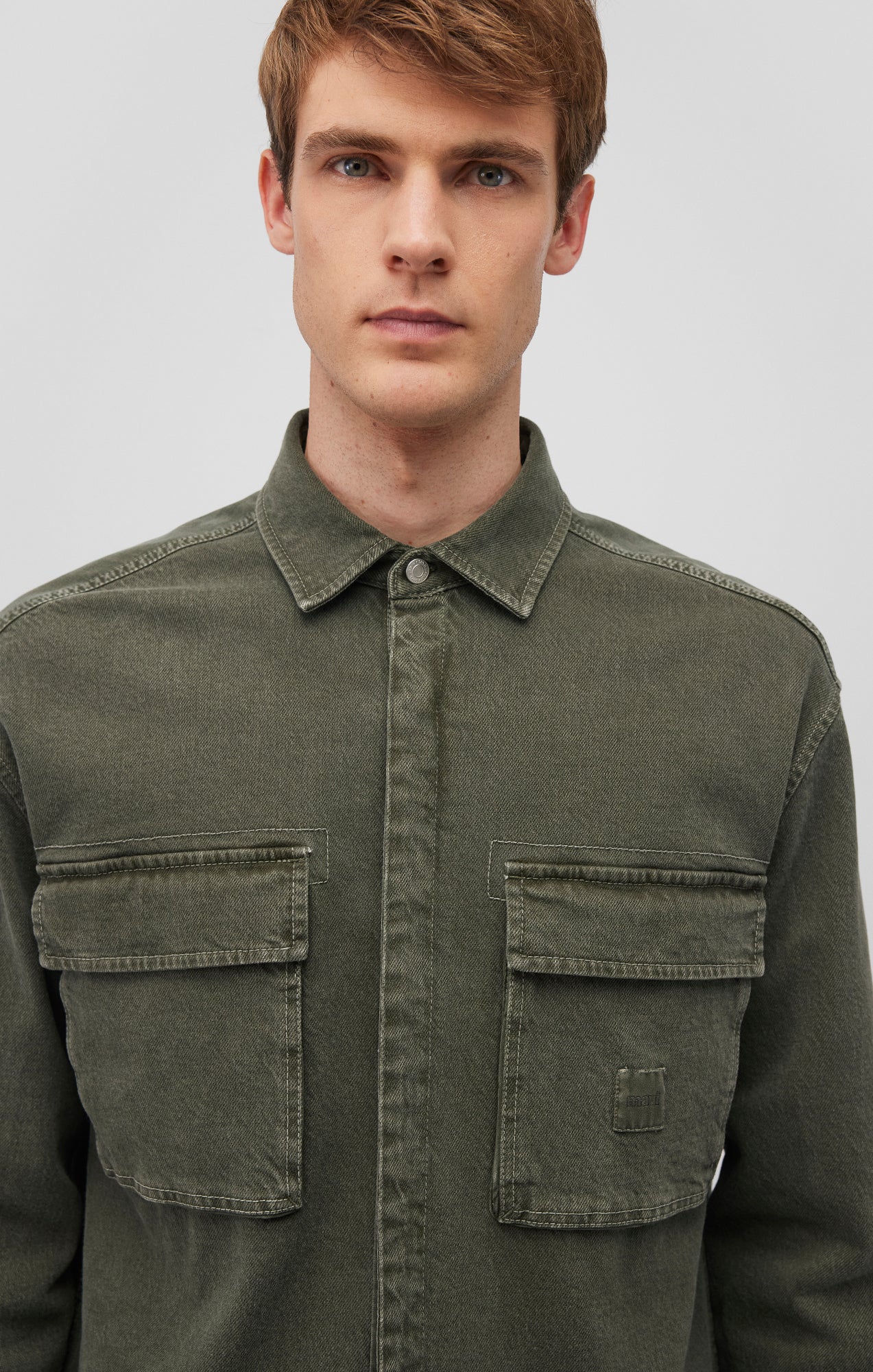 DOUBLE POCKET OVERSHIRT IN CLIMBING IVY - Mavi Jeans