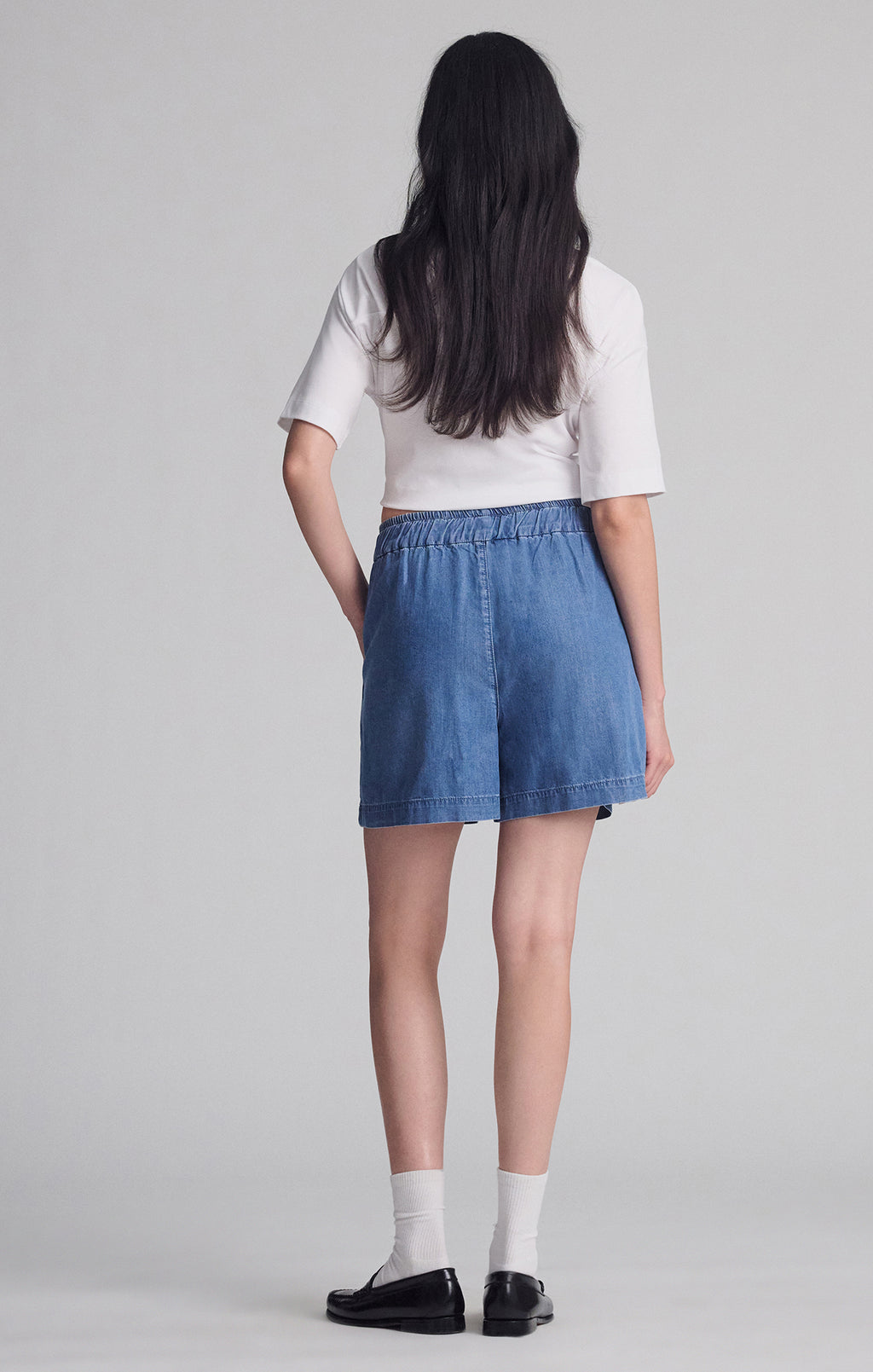 SPORTY LUXE CREW NECK T-SHIRT IN WHITE - Mavi Jeans