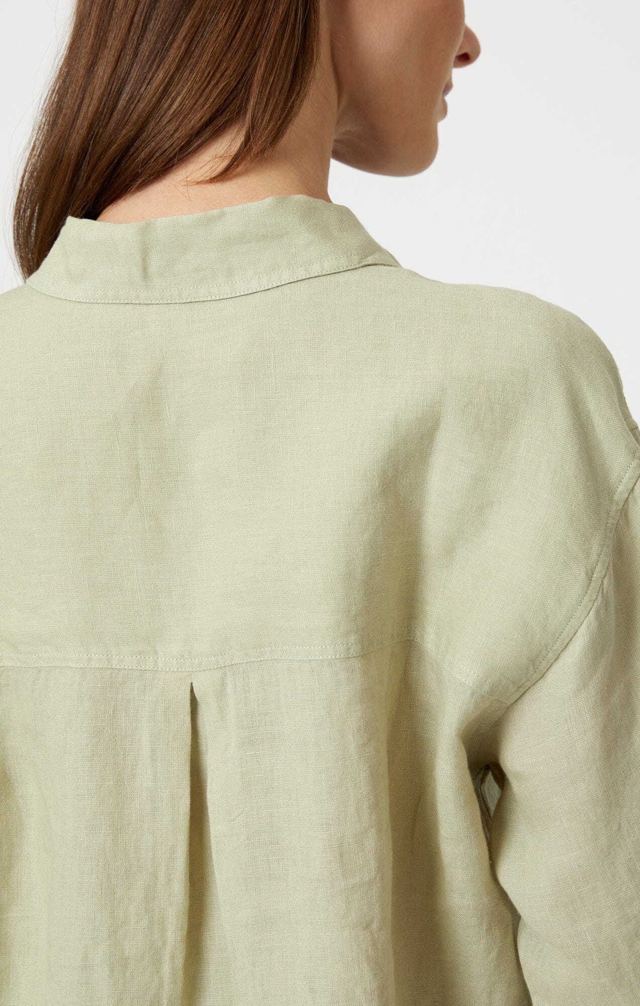 LINEN BUTTON-UP SHIRT IN LINT - Mavi Jeans