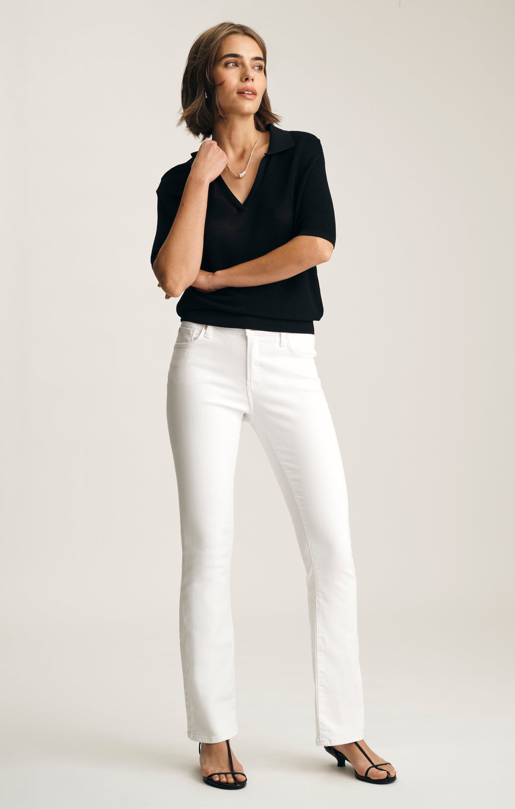 MOLLY BOOTCUT IN WHITE FLEX BLUE - Mavi Jeans